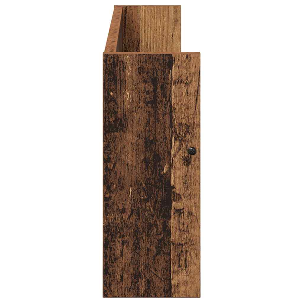 Magasinreol 2 pcs Gammelt tre 80 x 12 x 30 cm Konstruert tre