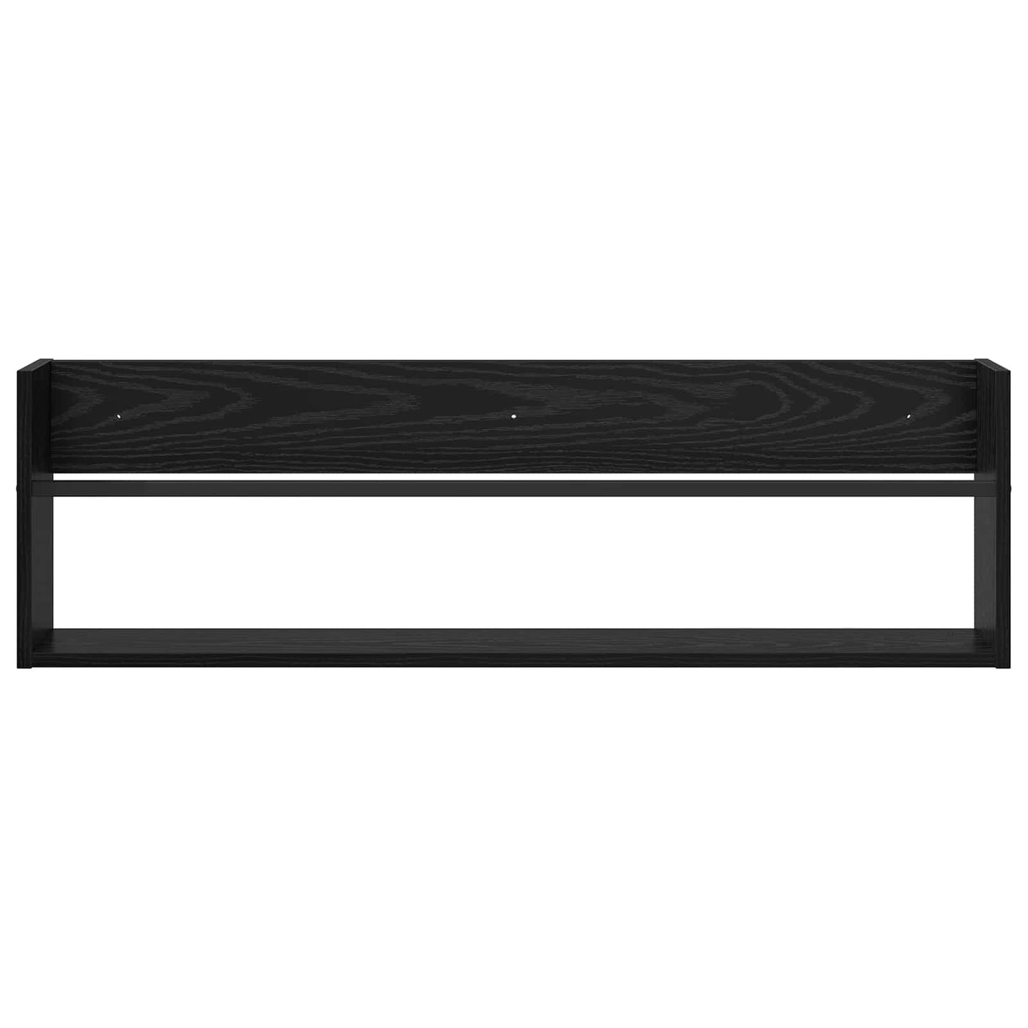 Magasinreol med hylle Svart Eik 100 x 12 x 30 cm Konstruert tre