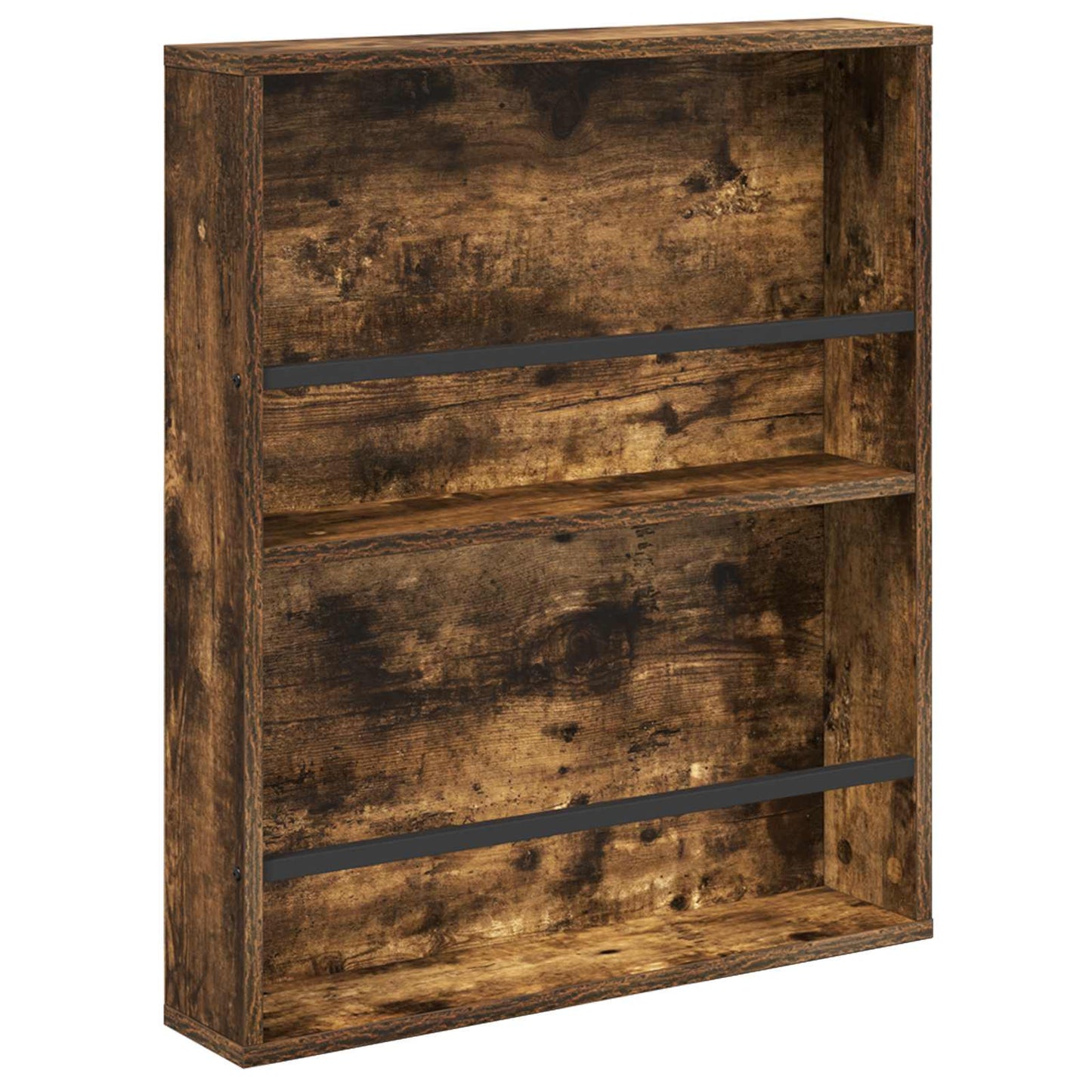 Magasinreol med hylle Røkt eik 60 x 12 x 70 cm Konstruert tre