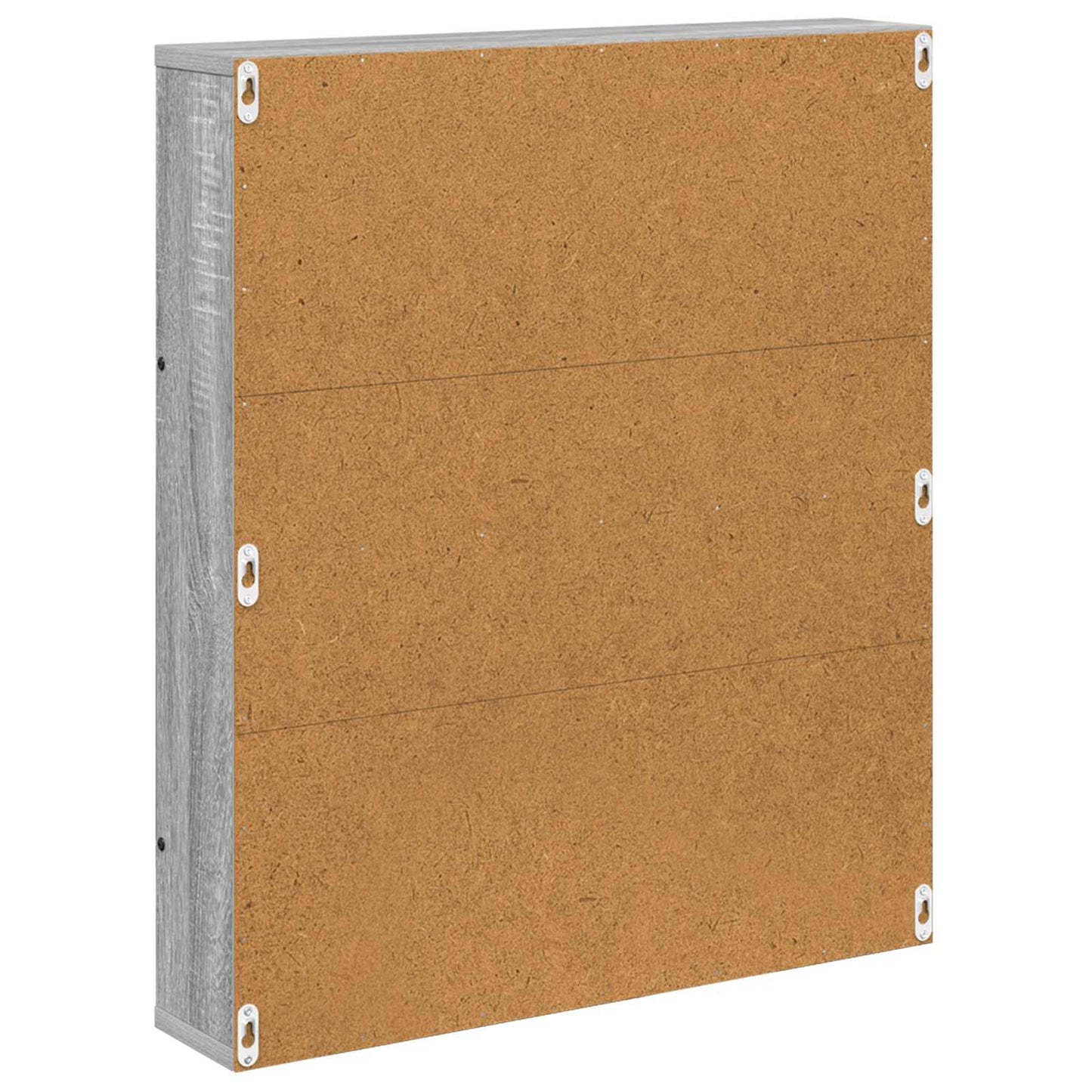 Magasinreol 2 pcs Grå Sonoma 60 x 12 x 70 cm Konstruert tre