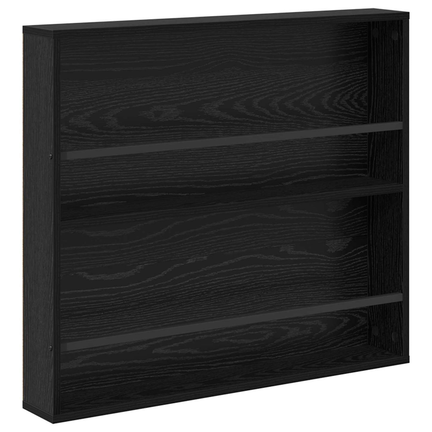 Magasinreol med hylle Svart Eik 80 x 12 x 70 cm Konstruert tre