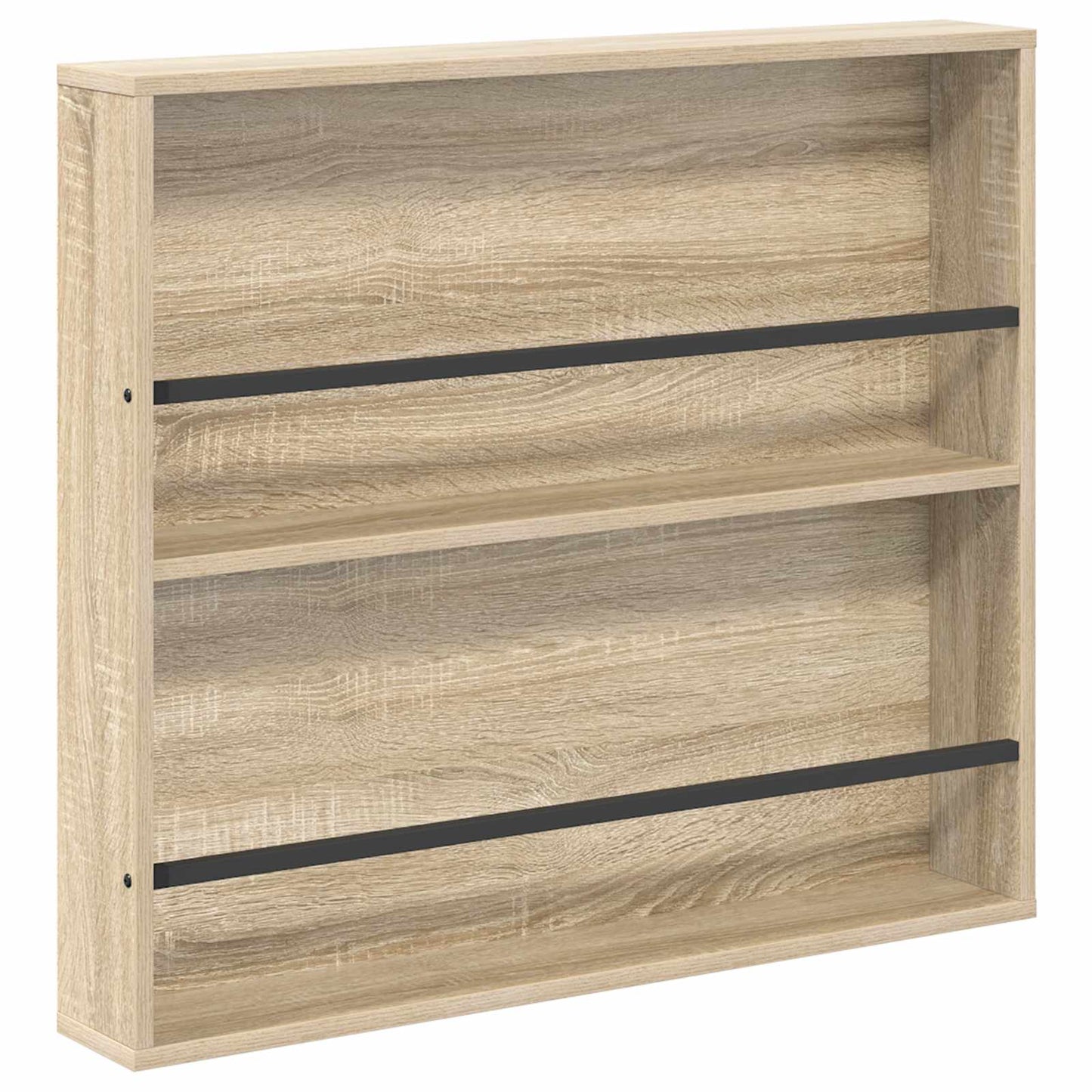 Magasinreol 2 pcs Sonoma eik 80 x 12 x 70 cm Konstruert tre