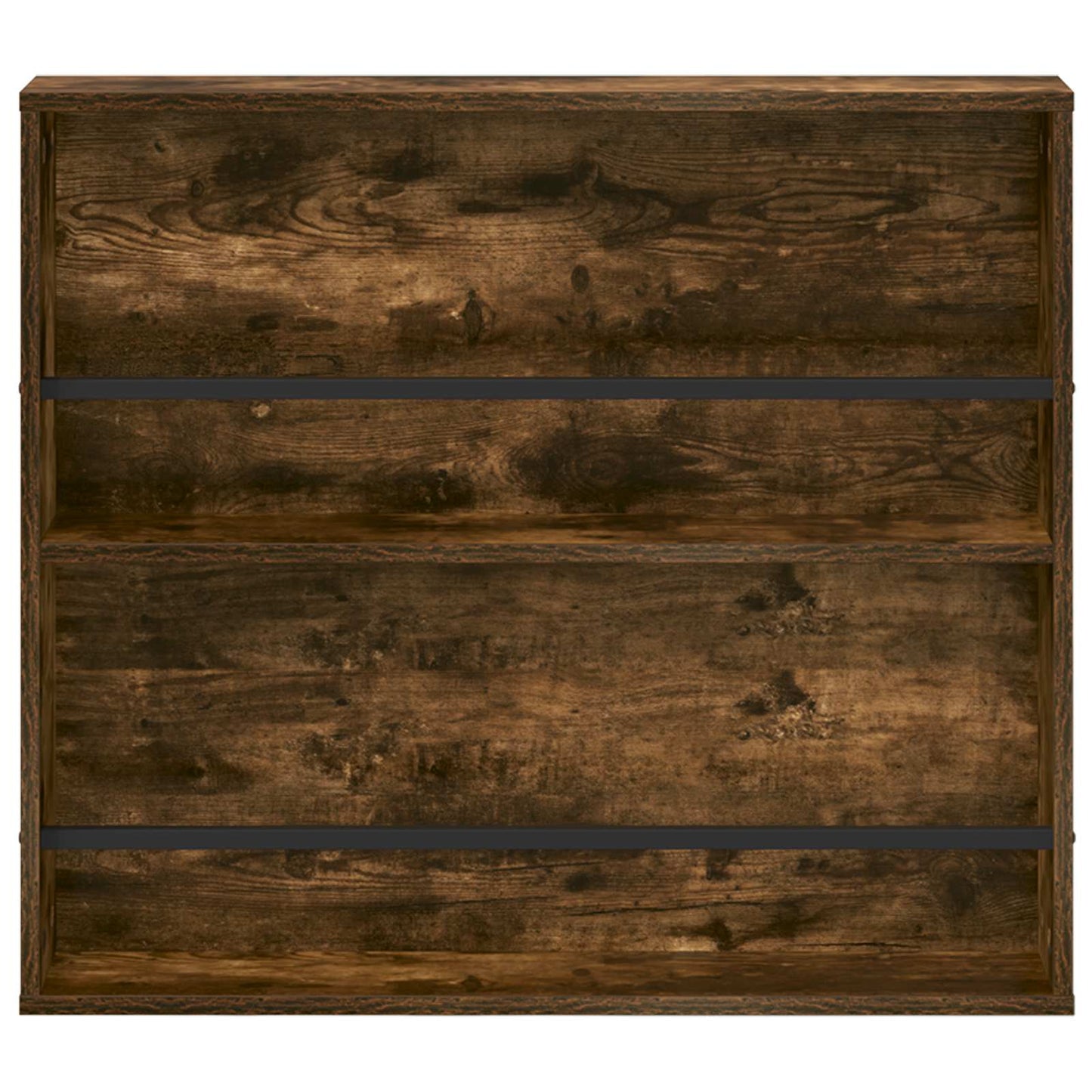 Magasinreol med hylle Røkt eik 80 x 12 x 70 cm Konstruert tre
