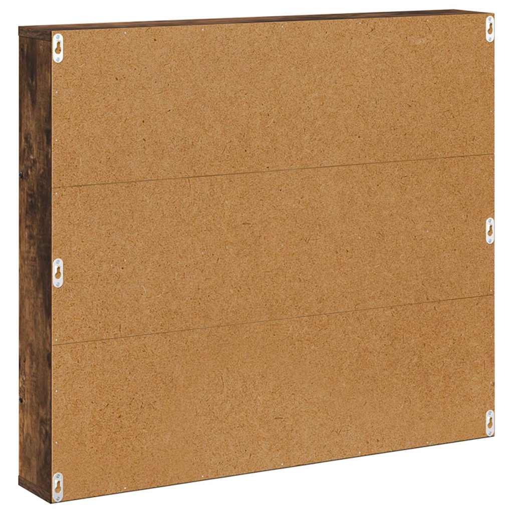 Magasinreol 2 pcs Røkt eik 80 x 12 x 70 cm Konstruert tre