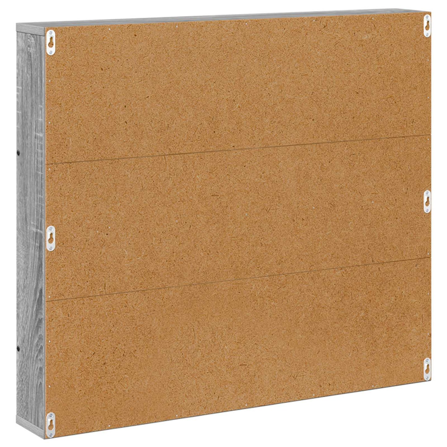 Magasinreol 2 pcs Grå Sonoma 80 x 12 x 70 cm Konstruert tre