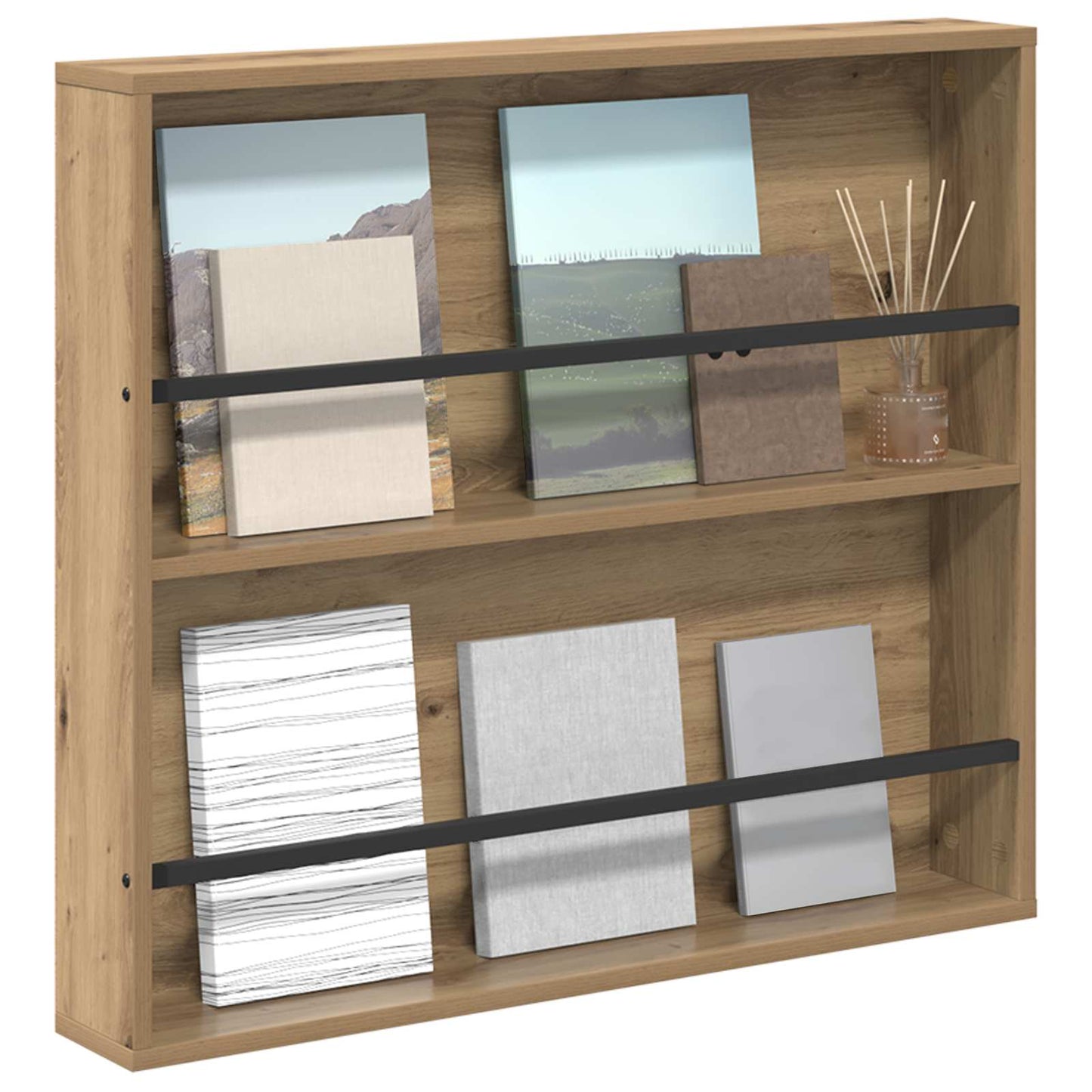 Magasinreol Artisan Eik 80 x 12 x 70 cm Konstruert tre