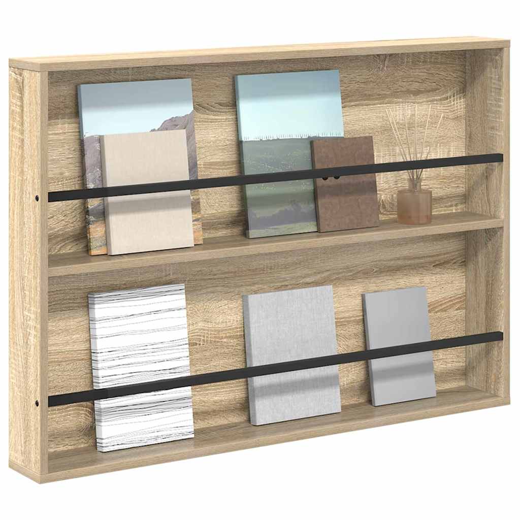 Magasinreol Sonoma eik 100 x 12 x 70 cm Konstruert tre