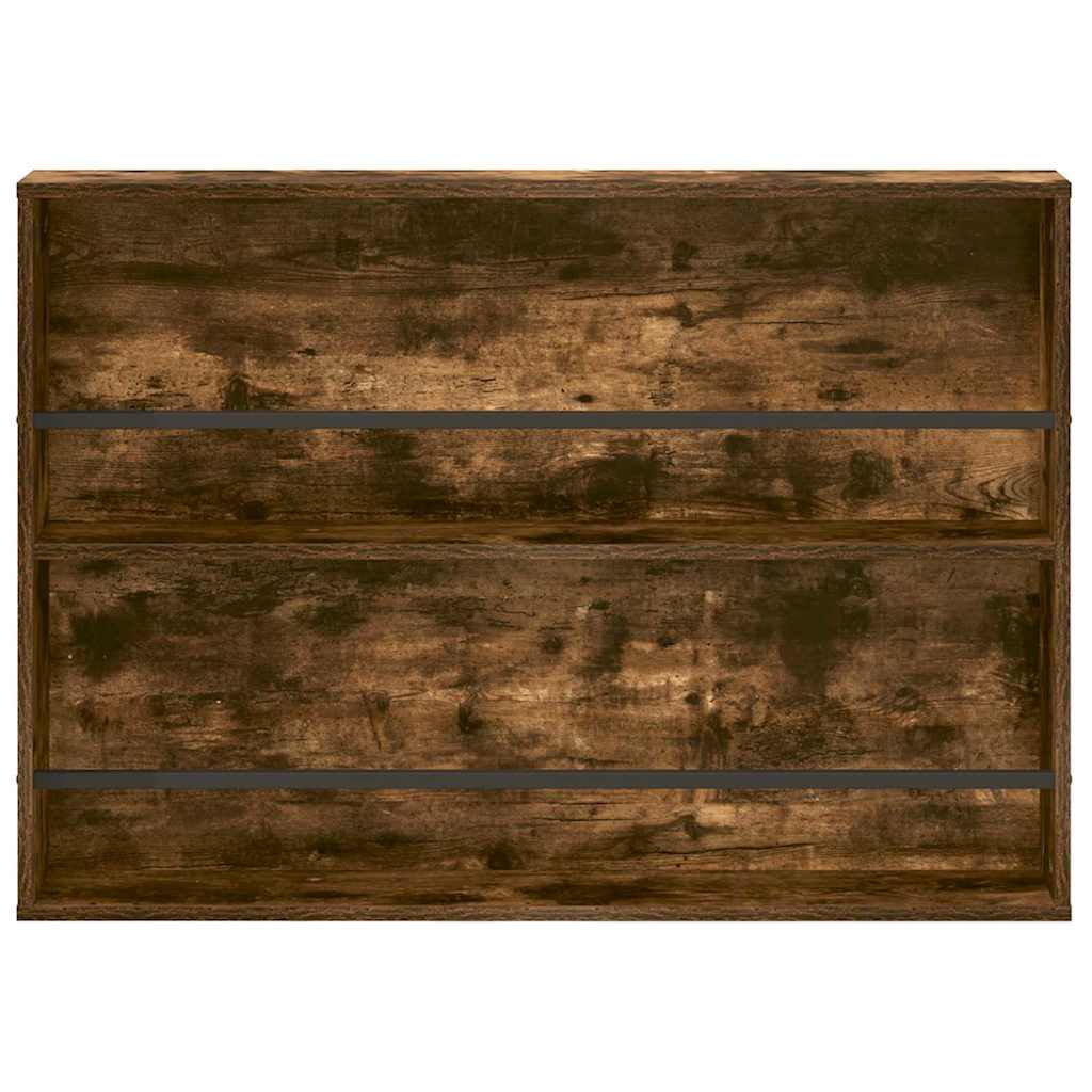 Magasinreol med hylle Røkt eik 100 x 12 x 70 cm Konstruert tre