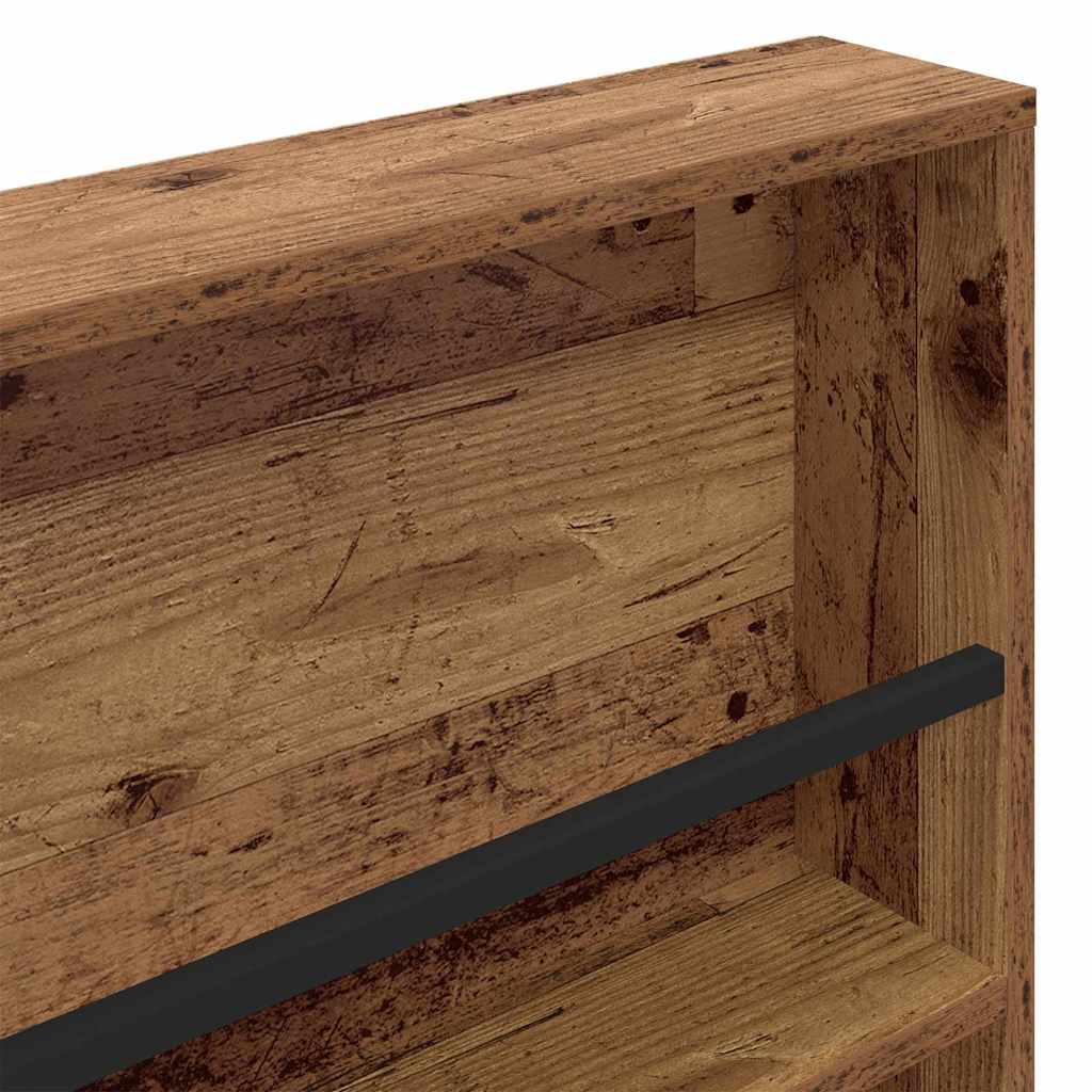 Magasinreol 2 pcs Gammelt tre 100 x 12 x 70 cm Konstruert tre