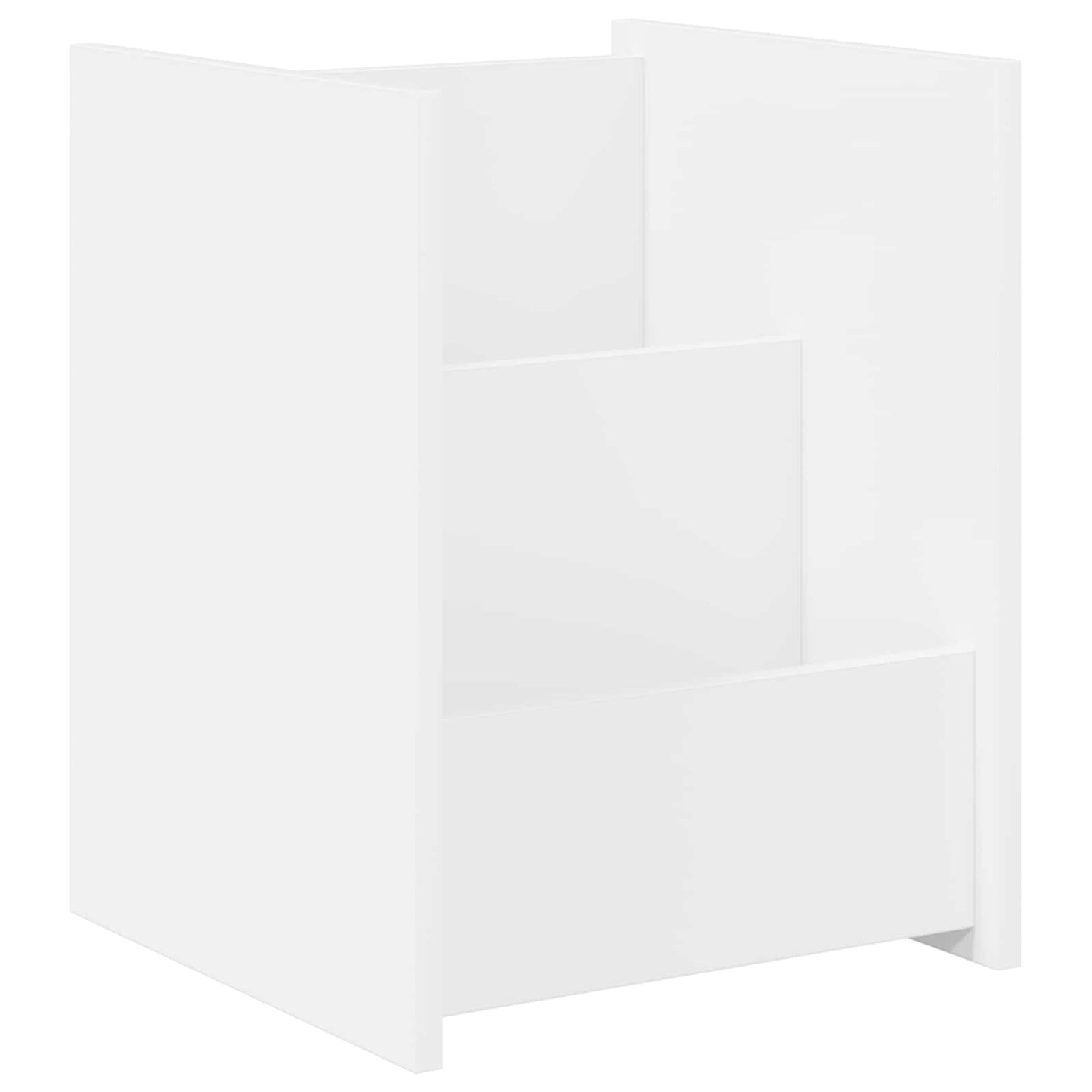 Magasinreol med hylle Hvit 35 x 35 x 45 cm Konstruert tre