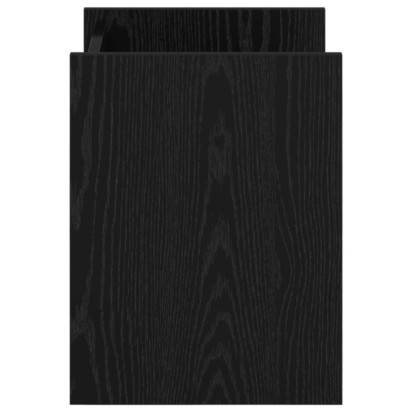Magasinreol med hylle Svart Eik 35 x 35 x 45 cm Konstruert tre