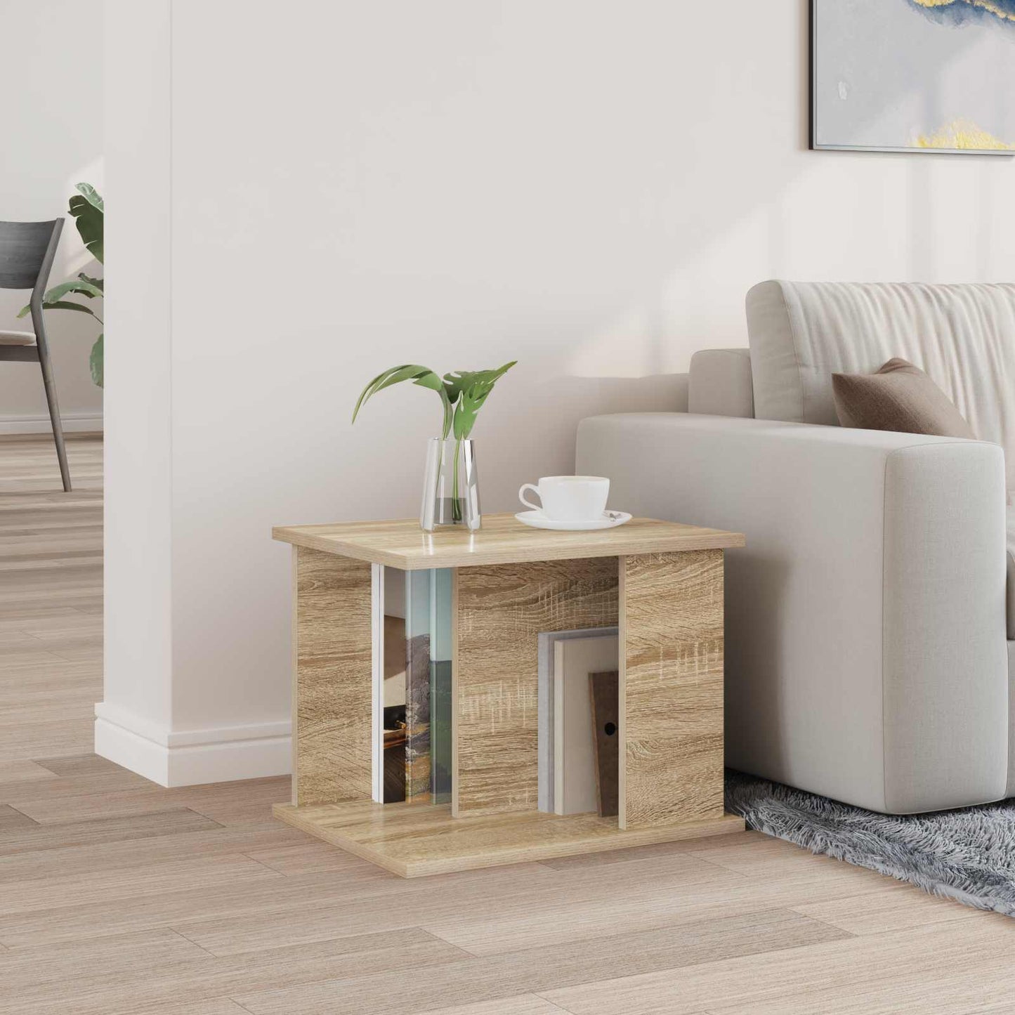 Magasinreol med hylle Sonoma eik 35 x 35 x 45 cm Konstruert tre
