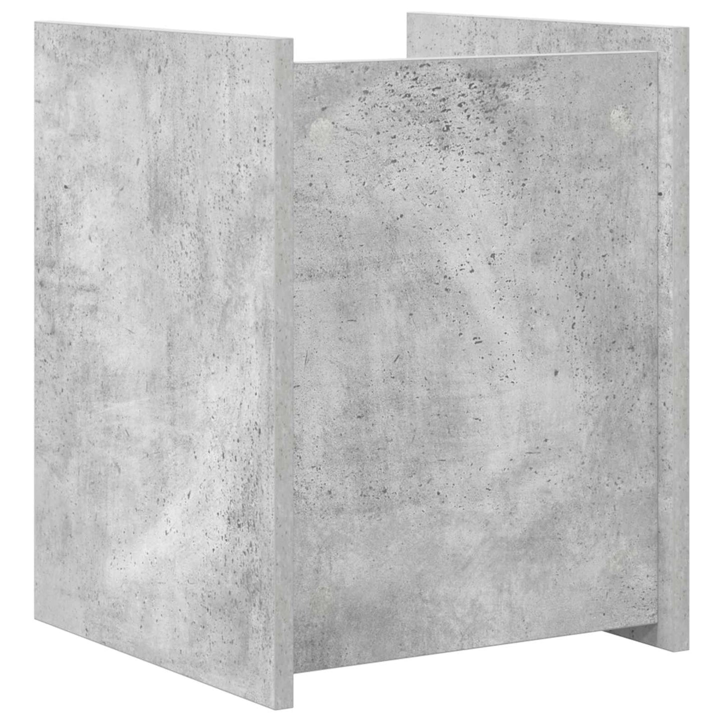 Magasinreol med hylle Betonggrå 35 x 35 x 45 cm Konstruert tre
