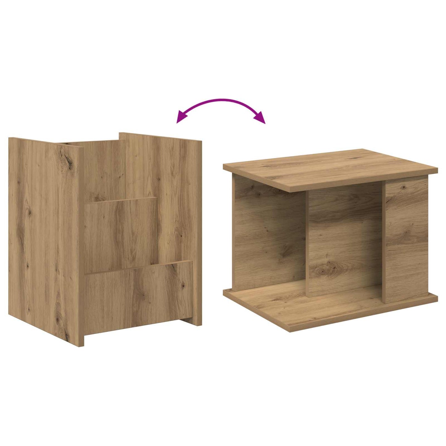Magasinreol Artisan Eik 35 x 35 x 45 cm Konstruert tre