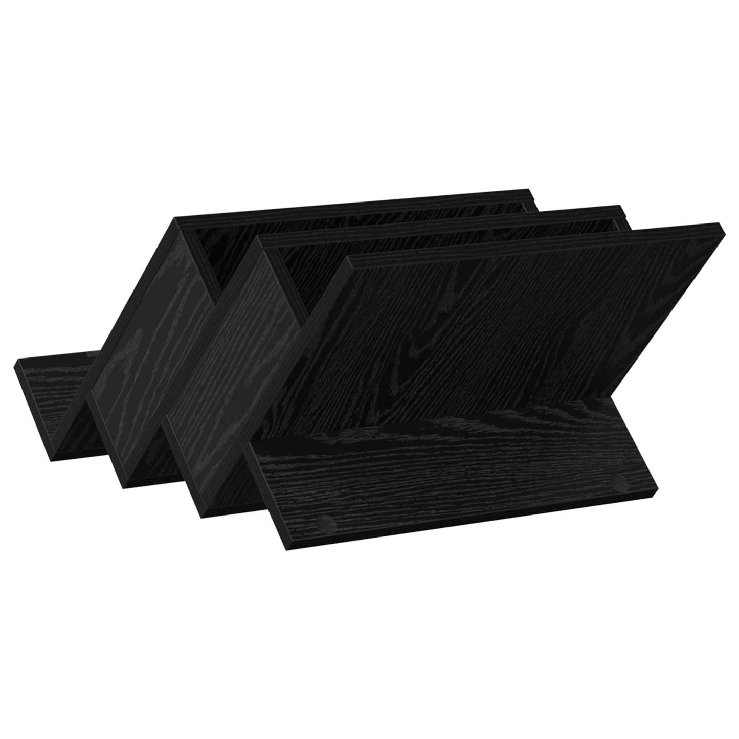 Magasinreol Svart Eik 53 x 40 x 28,5 cm Konstruert tre