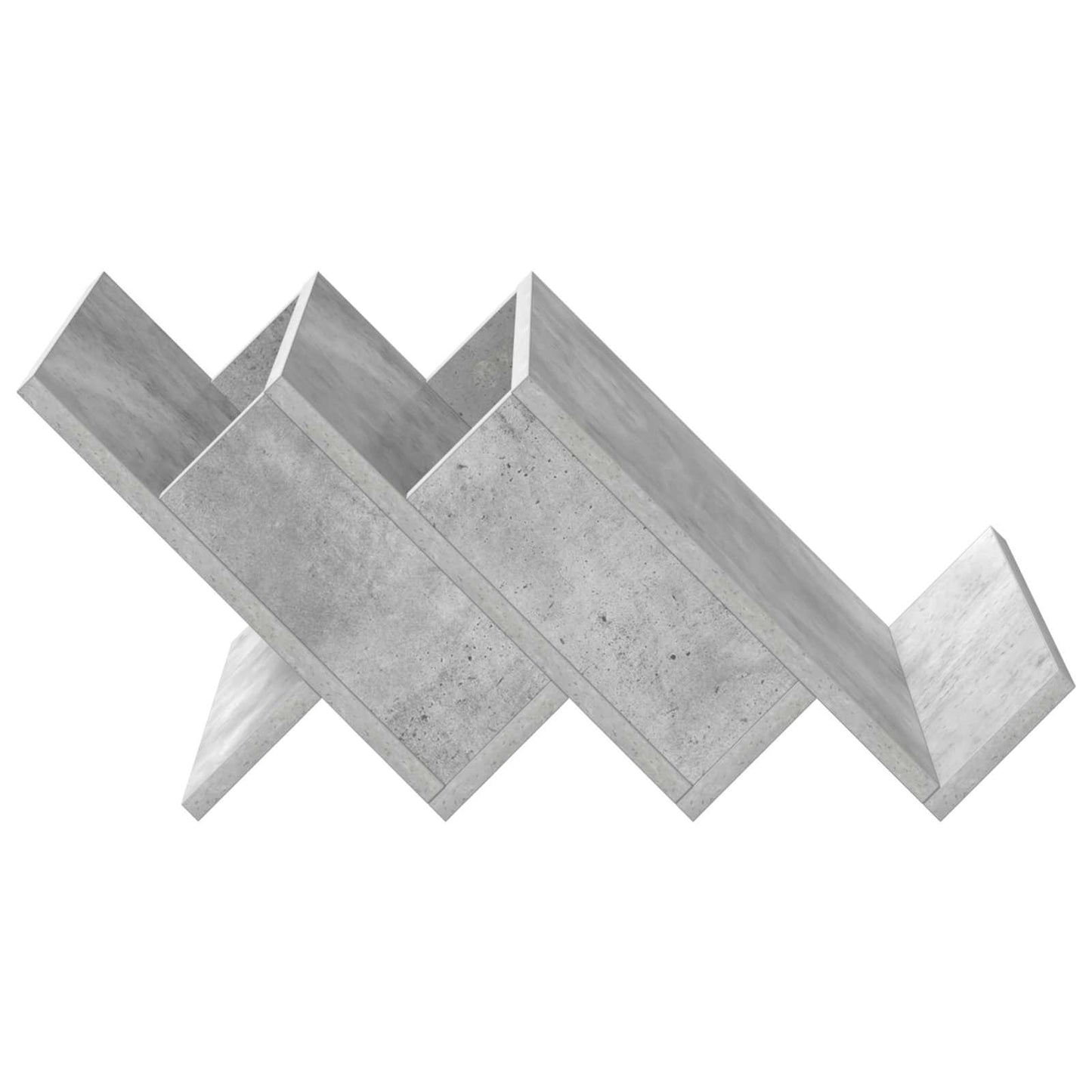 Magasinreol Betonggrå 53 x 40 x 28,5 cm Konstruert tre