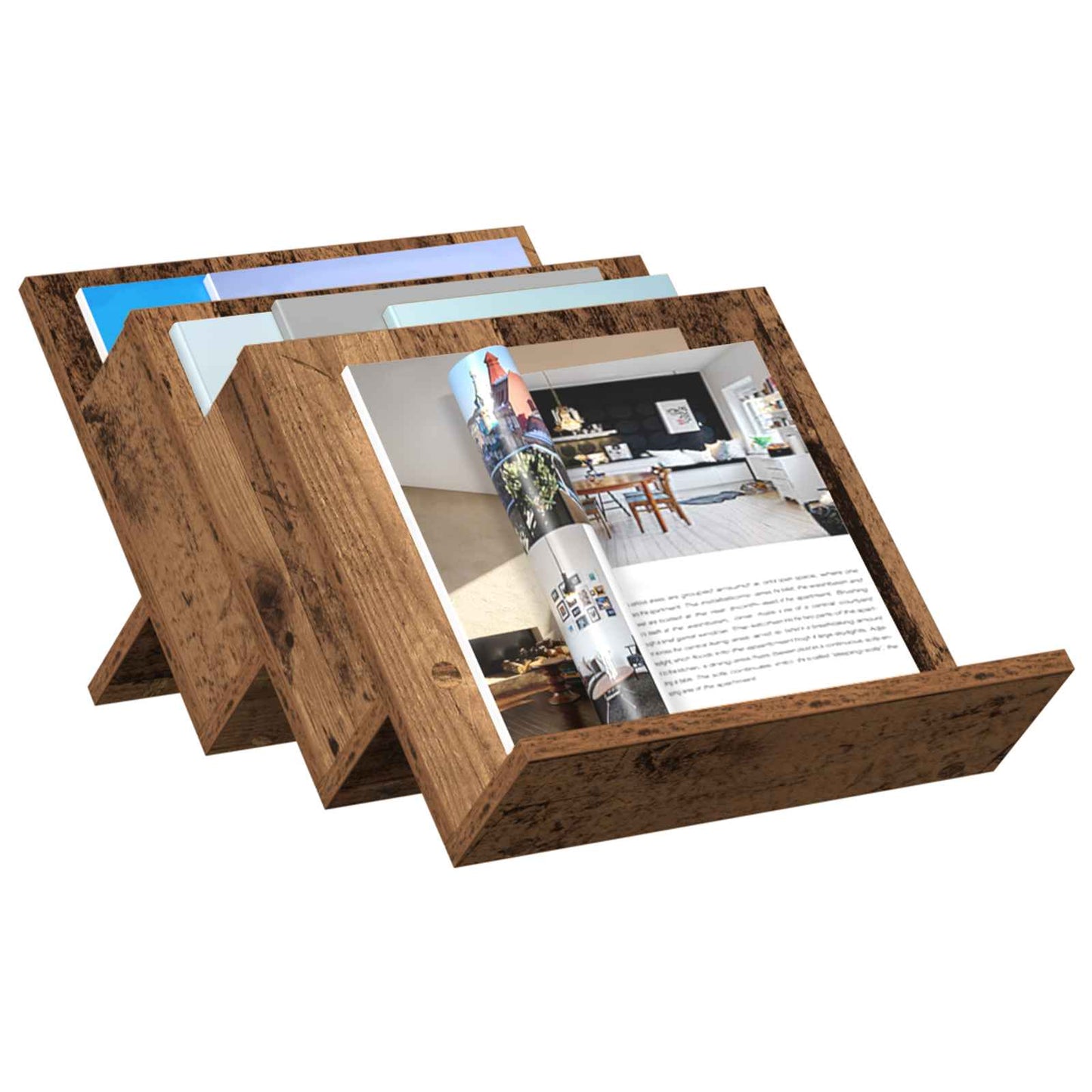 Magasinreol Gammelt tre 53 x 40 x 28,5 cm Konstruert tre