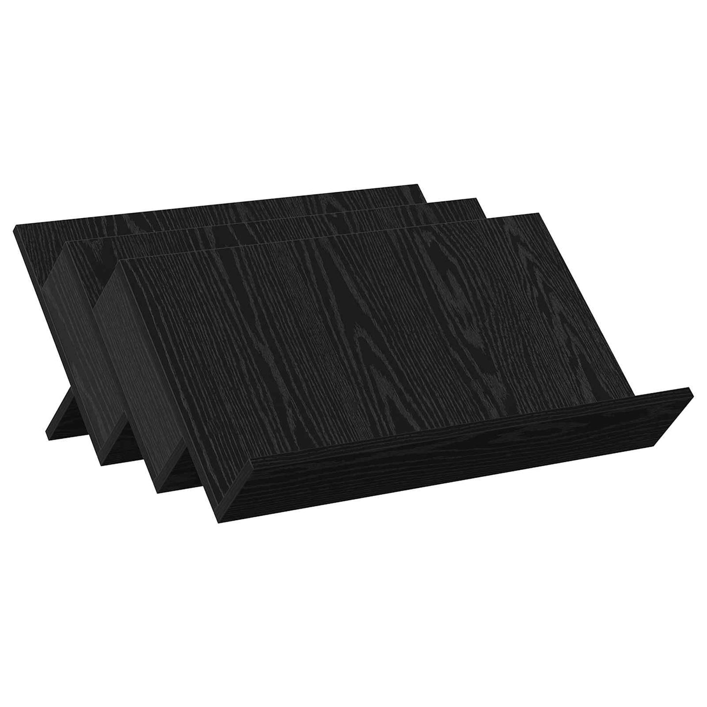 Magasinreol Svart Eik 65 x 53 x 28,5 cm Konstruert tre