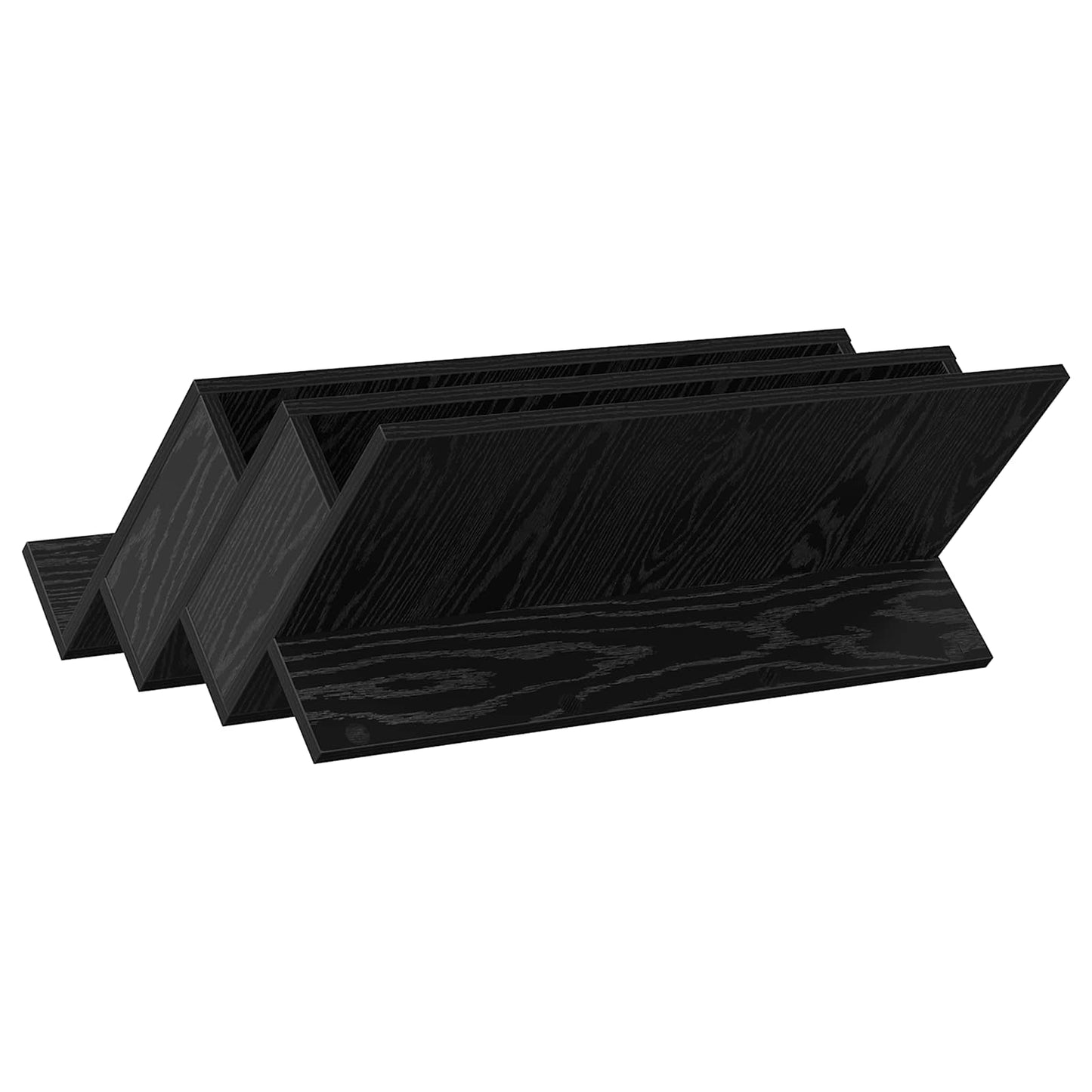 Magasinreol Svart Eik 65 x 53 x 28,5 cm Konstruert tre