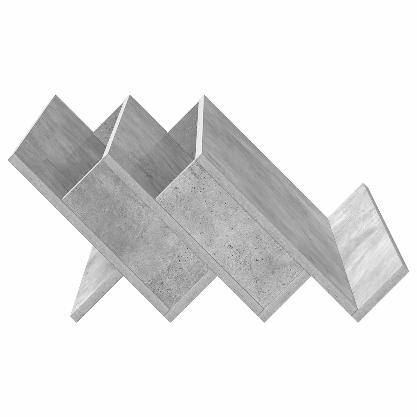 Magasinreol Betonggrå 65 x 53 x 28,5 cm Konstruert tre