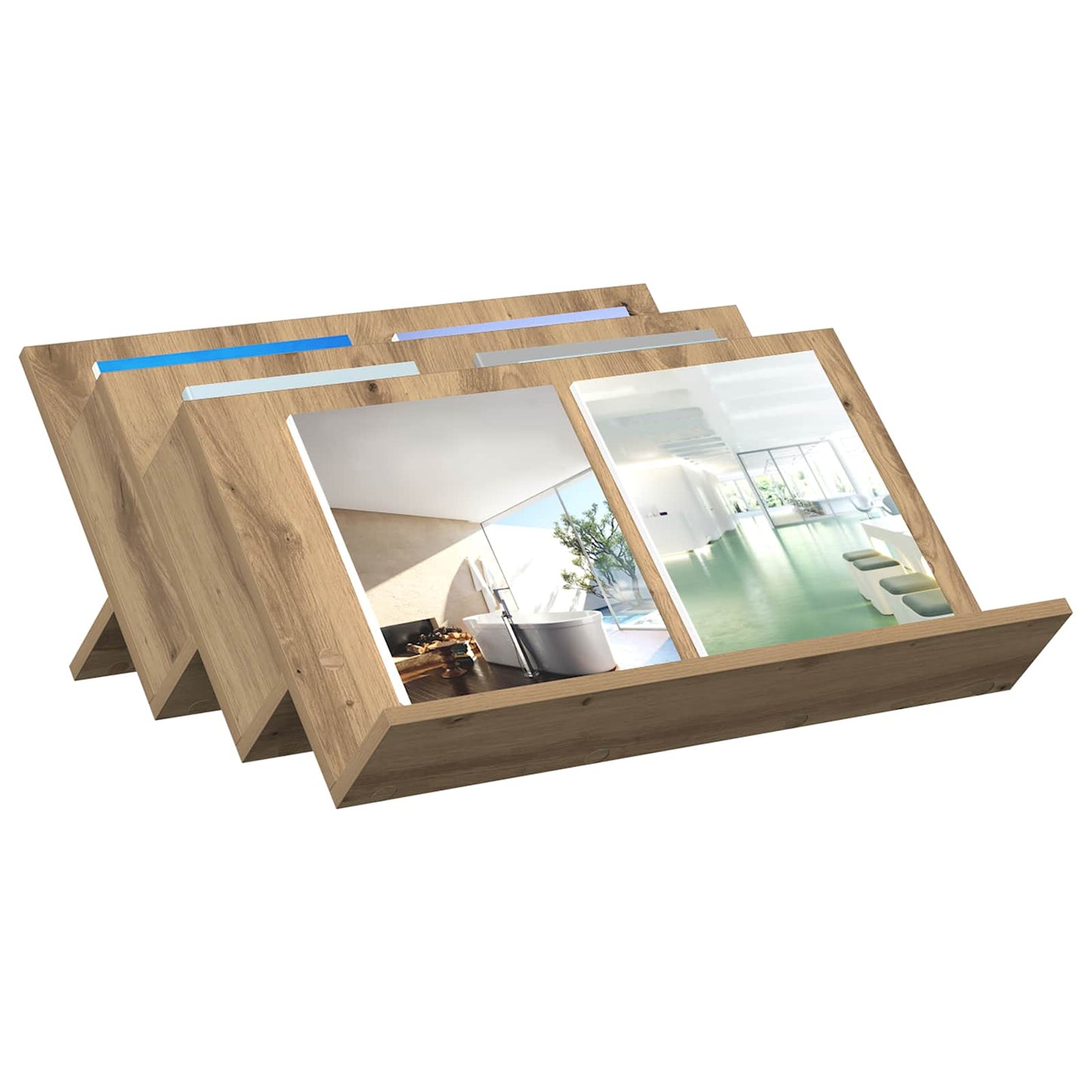 Magasinreol Artisan Eik 65 x 53 x 28,5 cm Konstruert tre