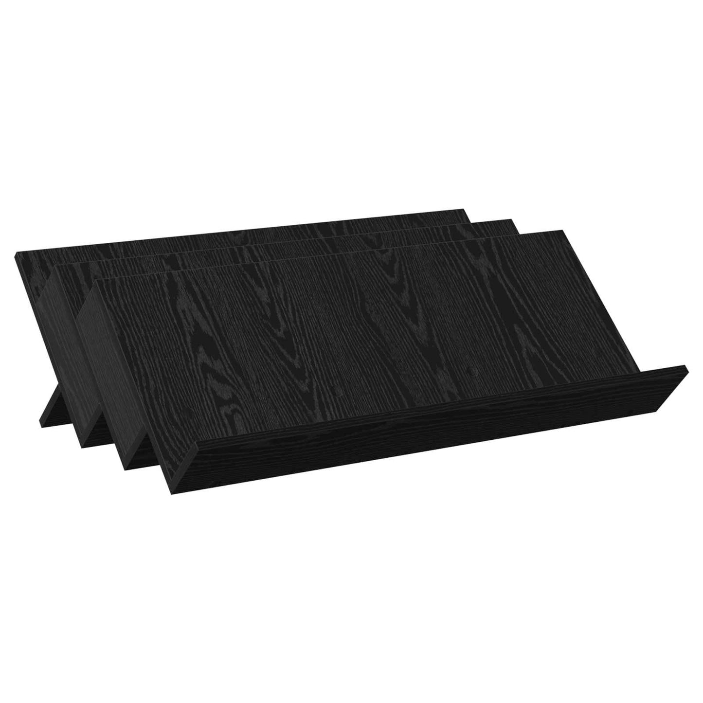Magasinreol Svart Eik 90 x 53 x 28,5 cm Konstruert tre
