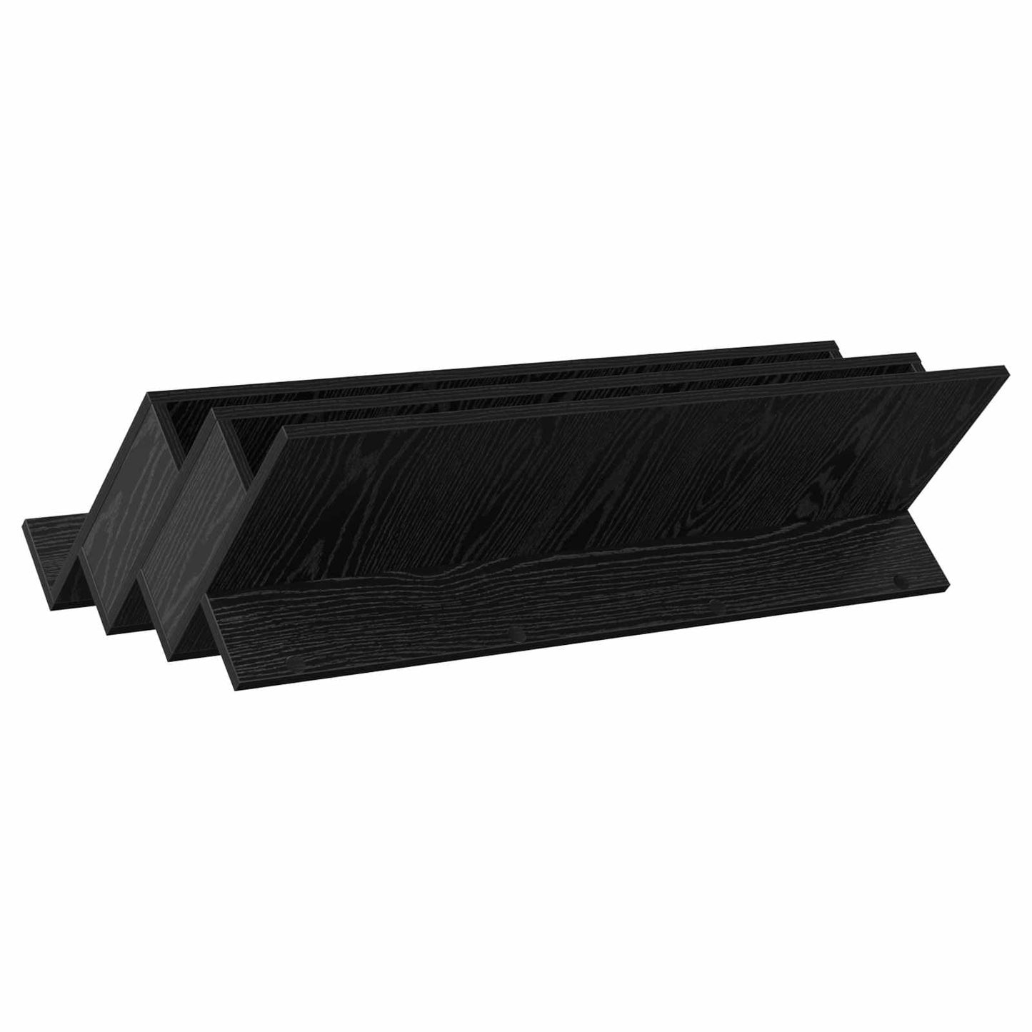 Magasinreol Svart Eik 90 x 53 x 28,5 cm Konstruert tre