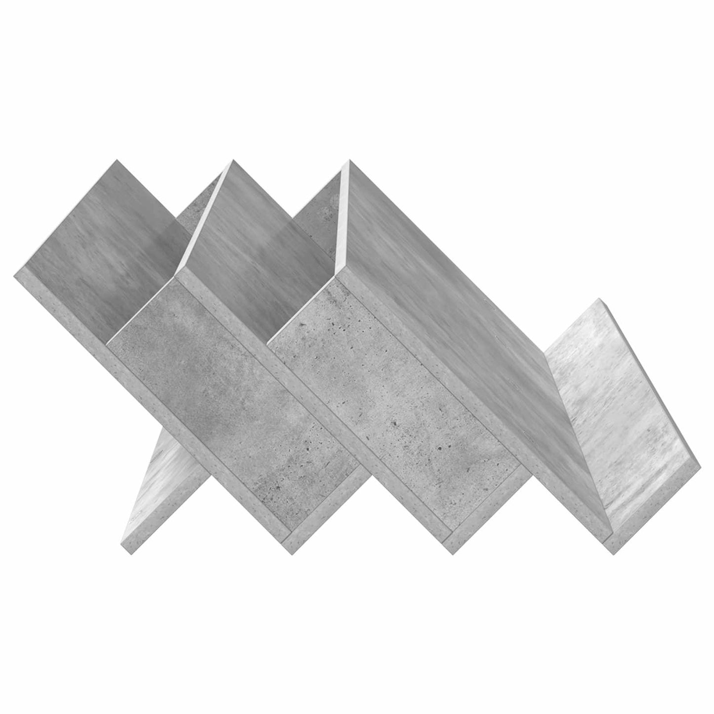 Magasinreol Betonggrå 90 x 53 x 28,5 cm Konstruert tre
