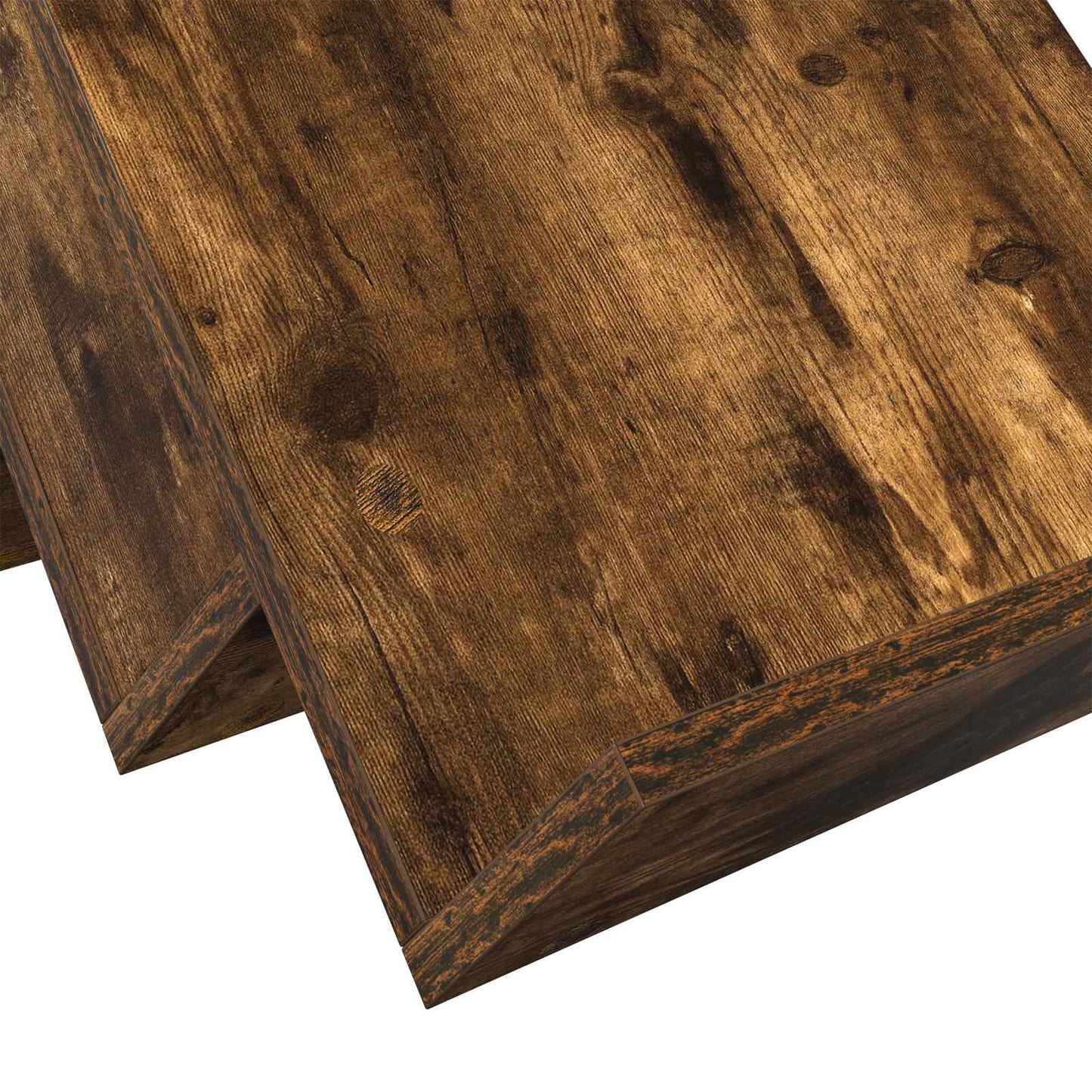 Magasinreol med hylle Røkt eik 90 x 53 x 28,5 cm Konstruert tre
