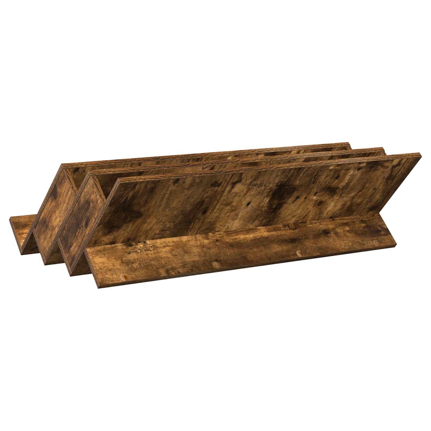 Magasinreol med hylle Røkt eik 90 x 53 x 28,5 cm Konstruert tre