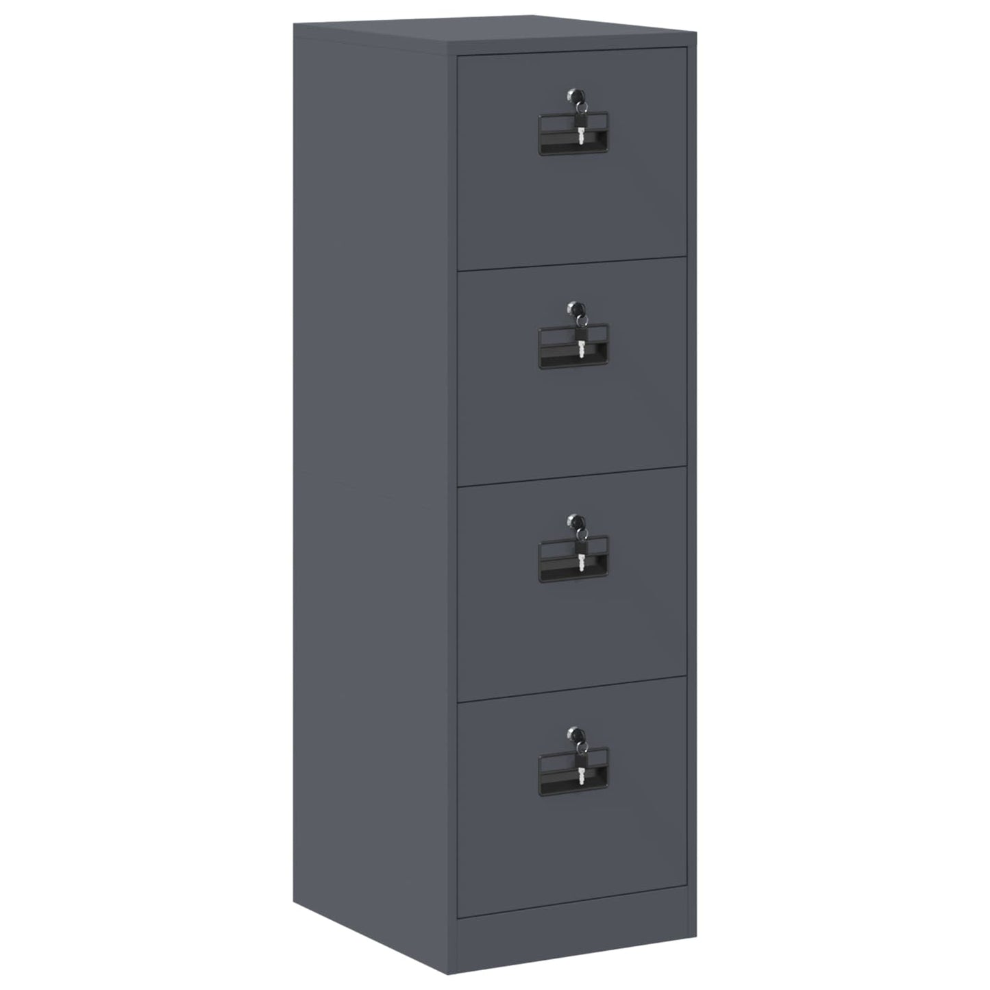 Arkivskap 2 pcs Antrasitt 44 x 50 x 139 cm Kaldvalsget Stål