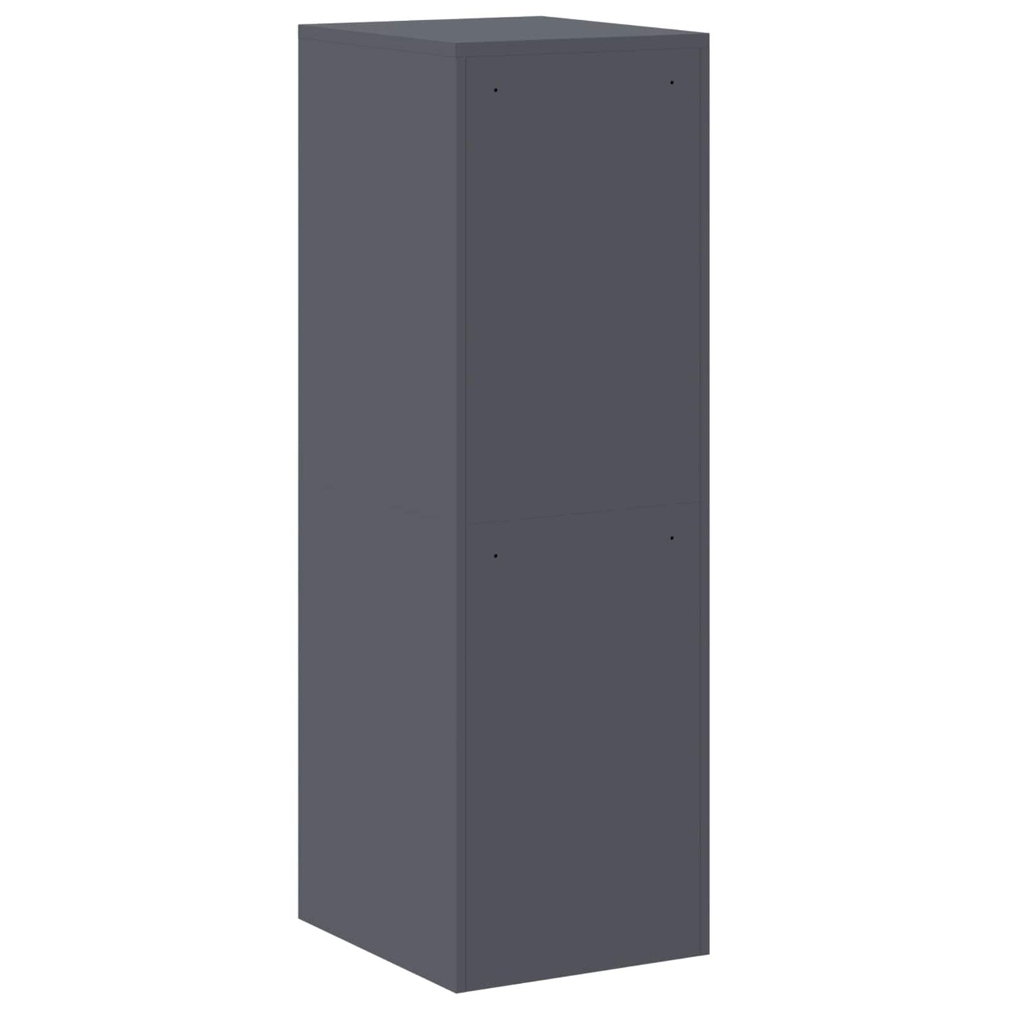 Arkivskap 2 pcs Antrasitt 44 x 50 x 139 cm Kaldvalsget Stål