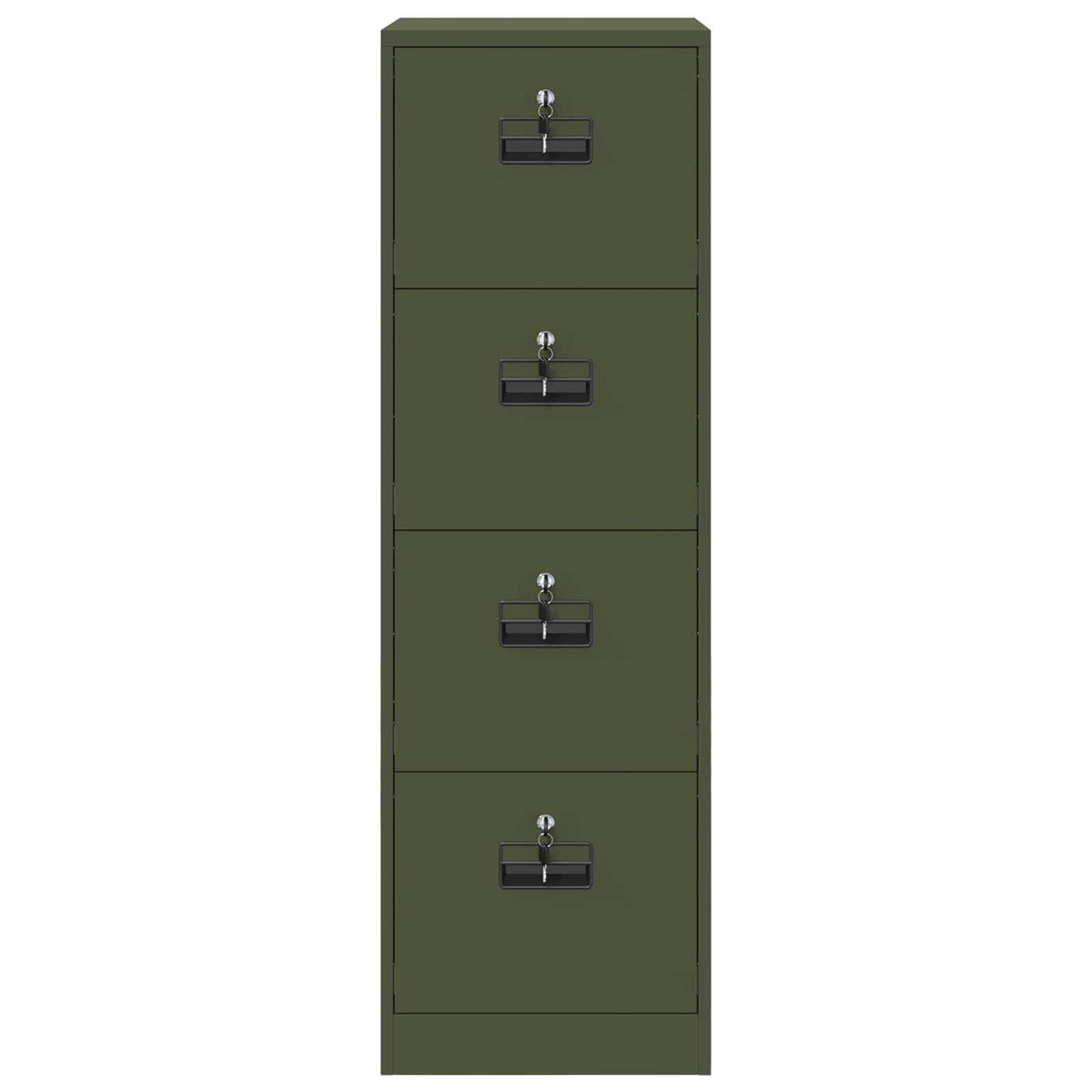 Arkivskap 2 pcs Olivengrønn 44 x 50 x 139 cm Kaldvalsget Stål