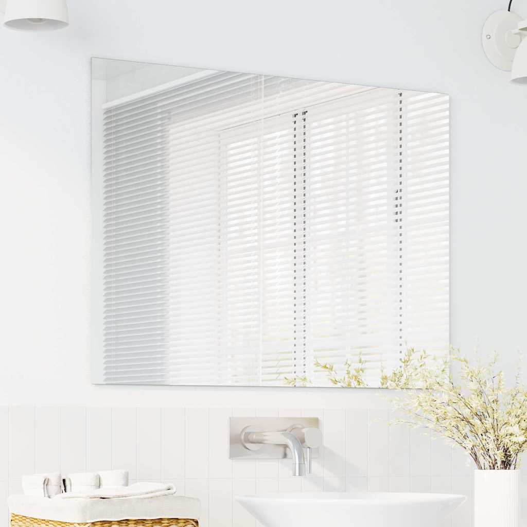 Veggspeil Rektangulær 80 x 60 cm herdet glass