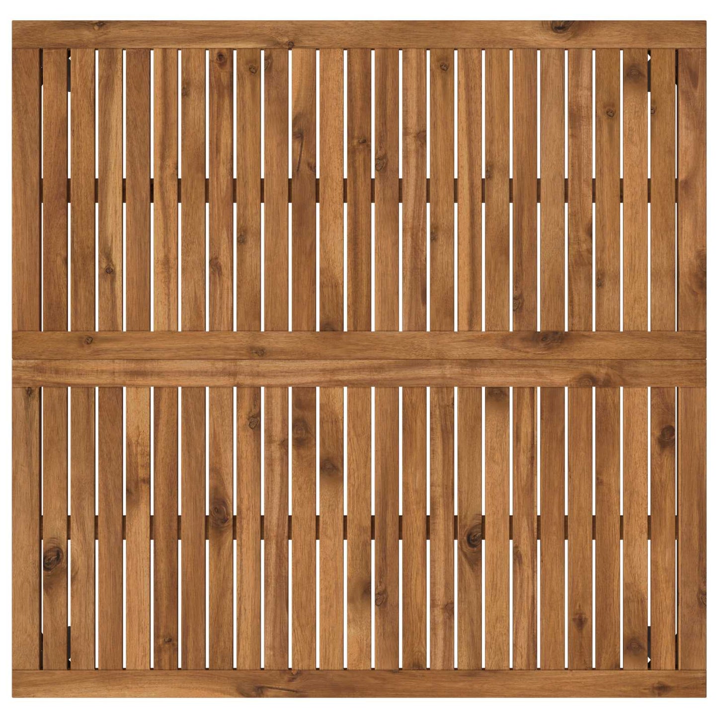 Kaffebord Naturlig og svart 100 x 100,5 x 45 cm Solid akasietre