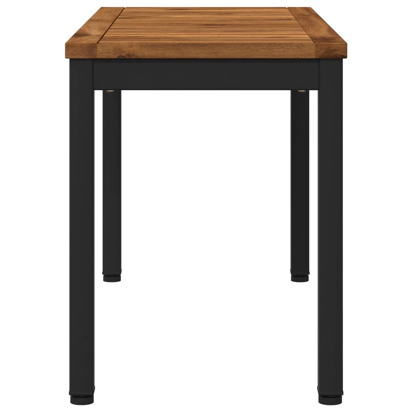 Hagebenk 80,5 x 35 x 45 cm Solid akasietre Naturlig og svart