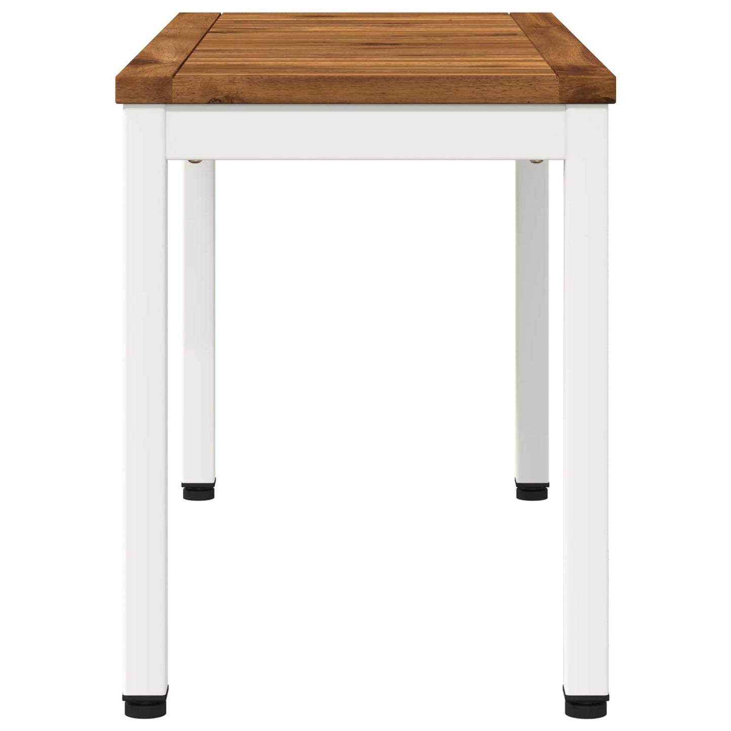 Hagebenk 80,5 x 35 x 45 cm Solid akasietre Naturlig og Hvit