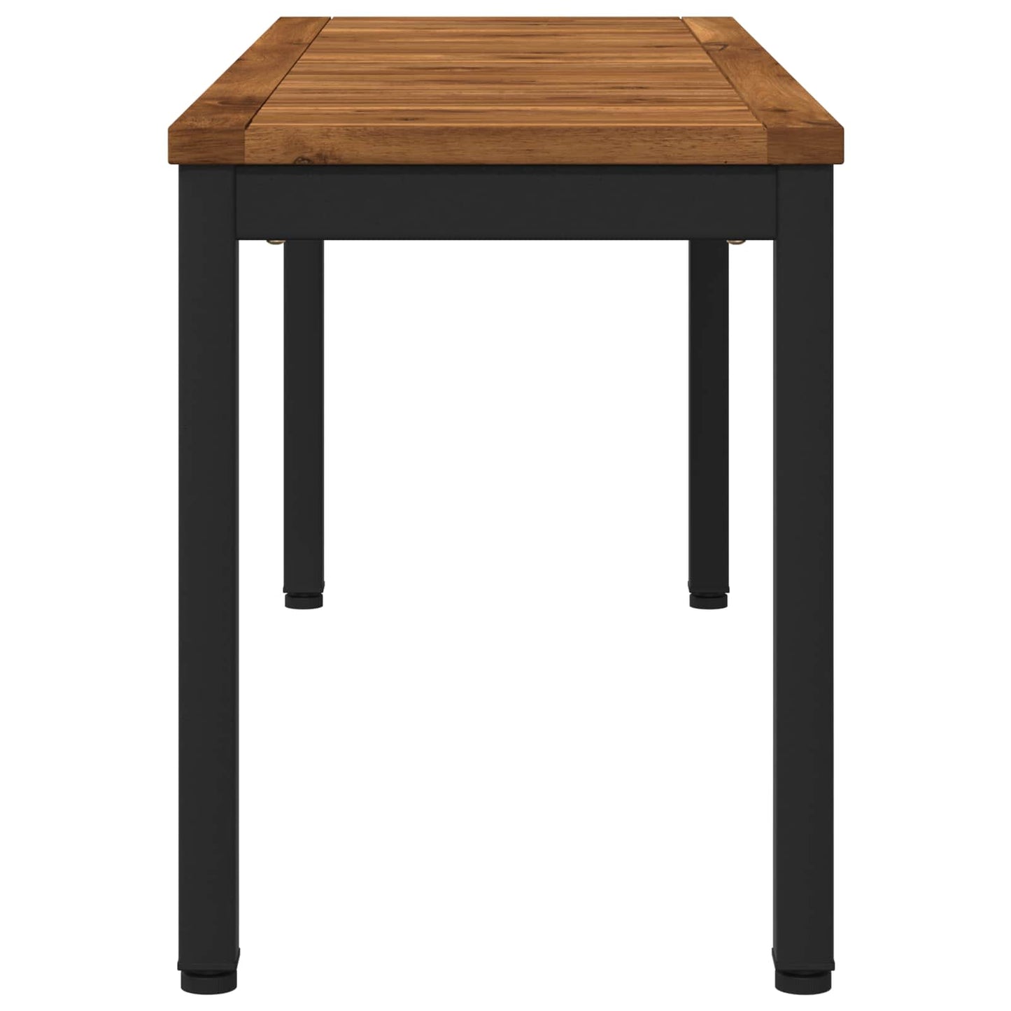 Hagebenk 108,5 x 35 x 45 cm Solid akasietre Naturlig og svart
