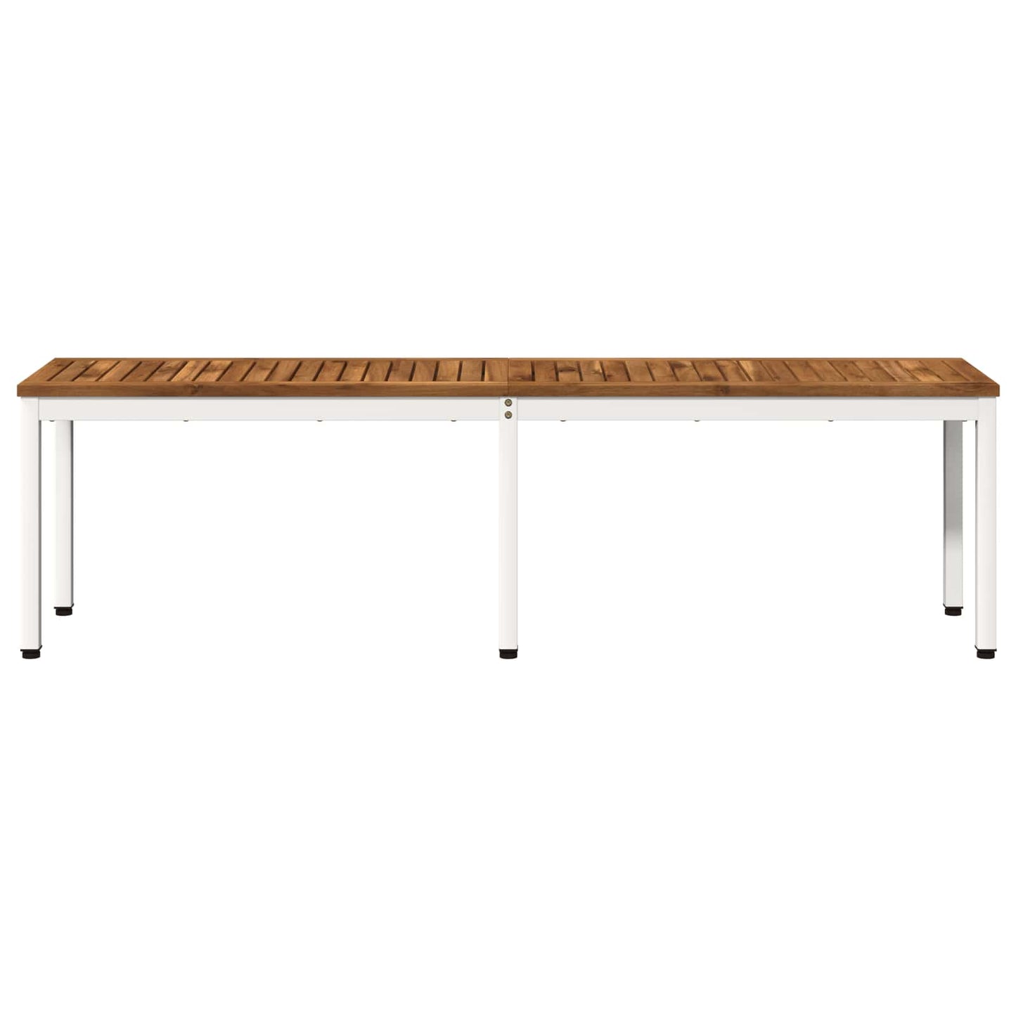 Hagebenk 161 x 35 x 45 cm Solid akasietre Naturlig og Hvit