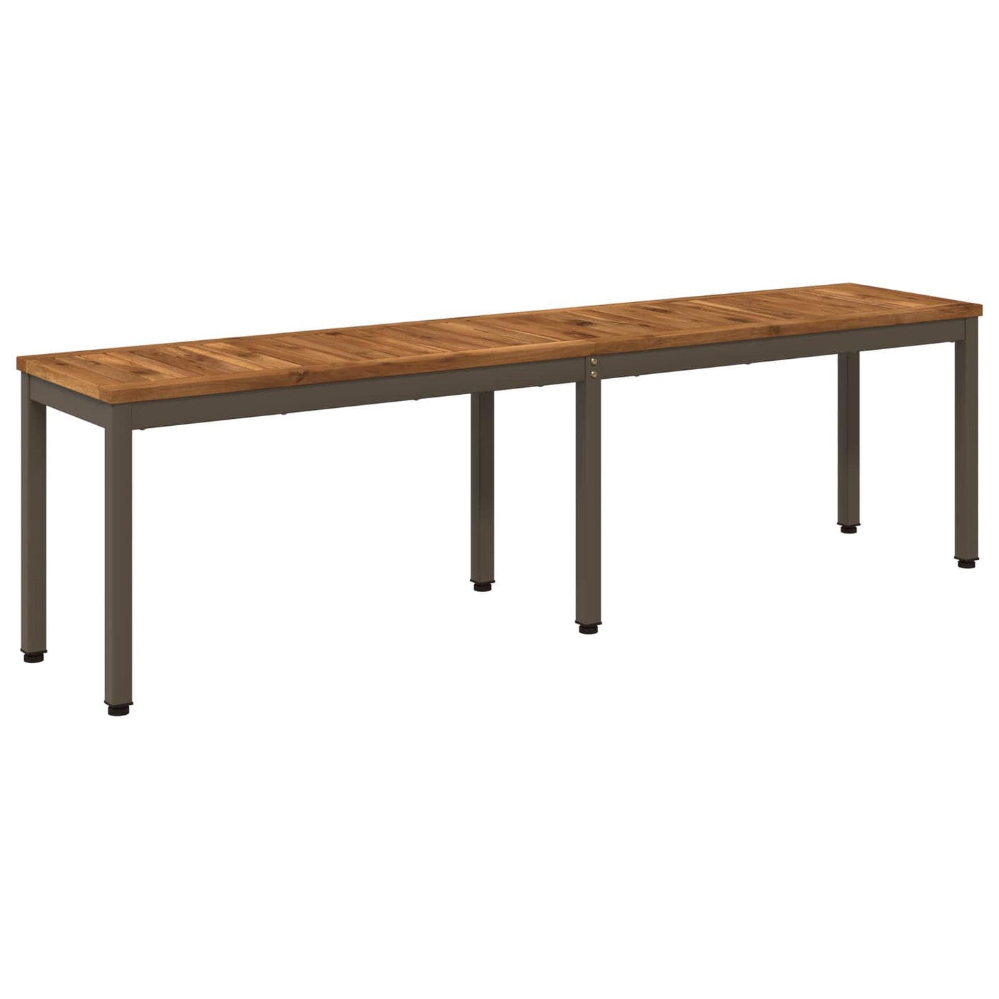 Hagebenk 161 x 35 x 45 cm Solid akasietre Naturlig og Kaffe