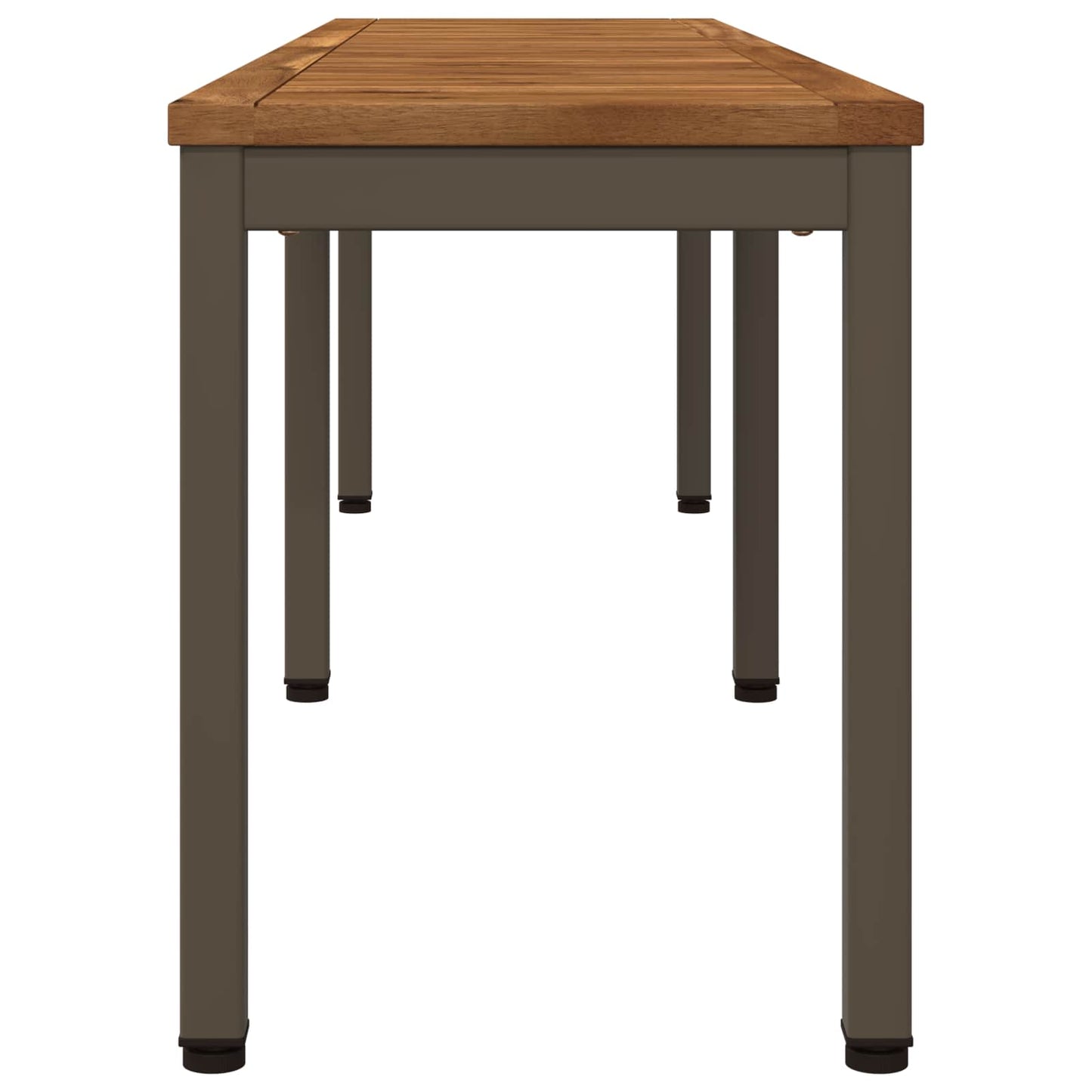 Hagebenk 161 x 35 x 45 cm Solid akasietre Naturlig og Kaffe