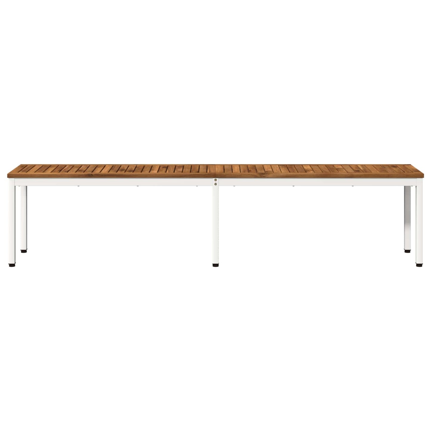 Hagebenk 201 x 35 x 45 cm Solid akasietre Naturlig og Hvit