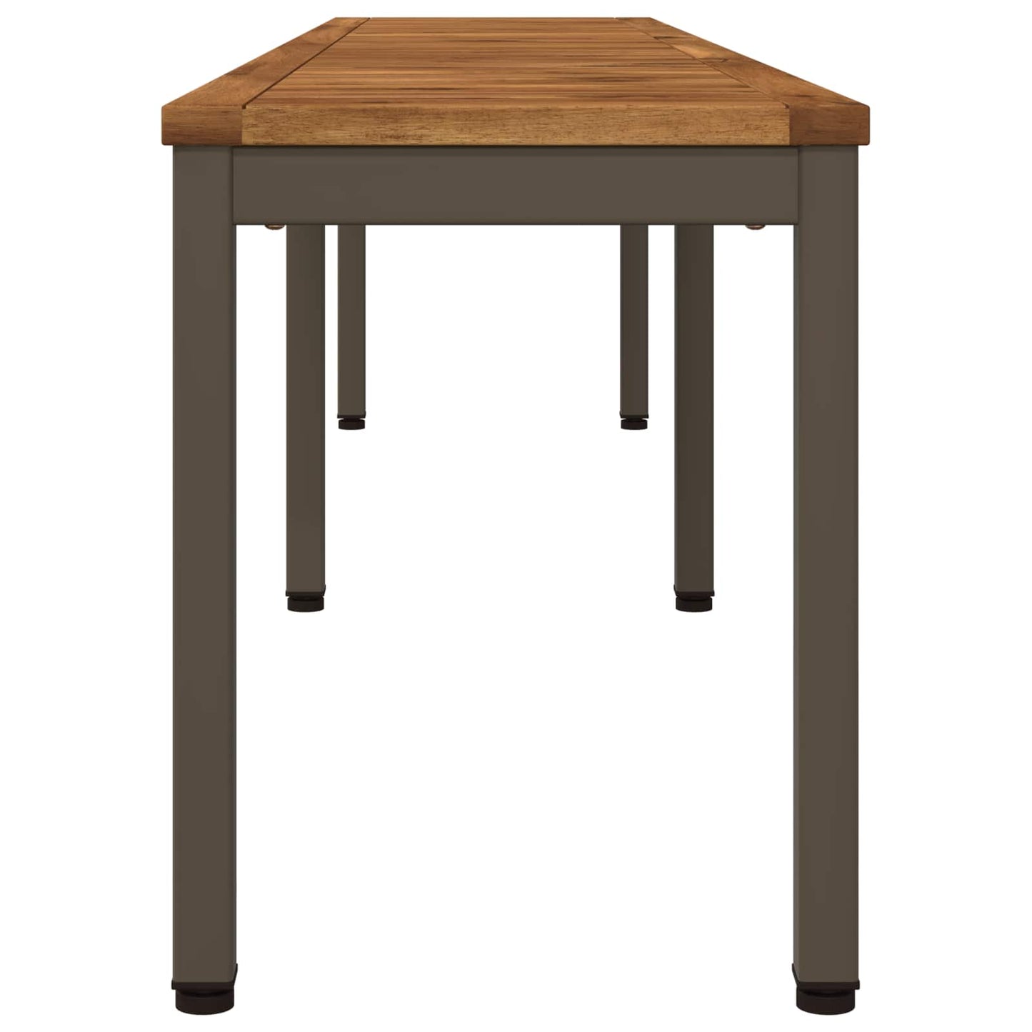 Hagebenk 201 x 35 x 45 cm Solid akasietre Naturlig og Kaffe