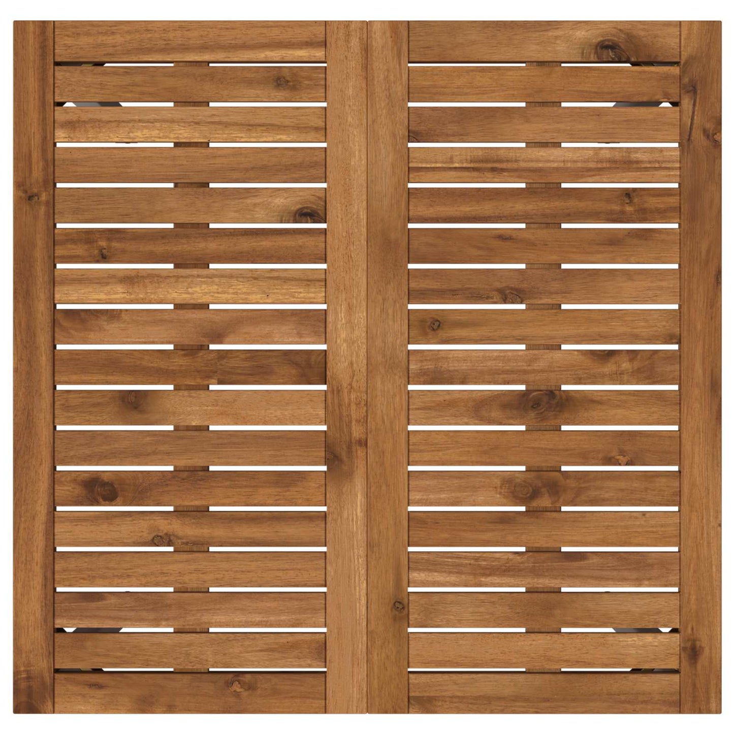 Hage middagsbord Naturlig og Hvit 70 x 68,5 x 75 cm
