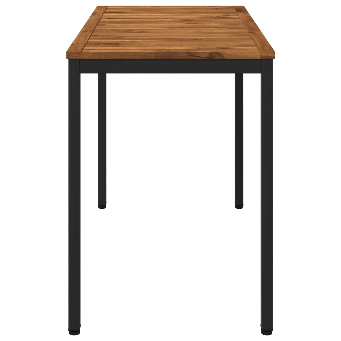 Hage middagsbord Naturlig og svart 108,5 x 55 x 75 cm