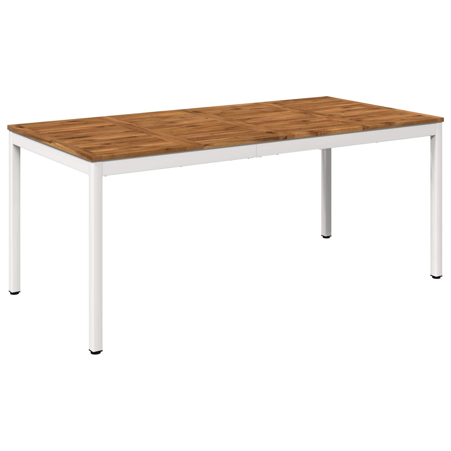 Hage middagsbord Naturlig og Hvit 147 x 88,5 x 75 cm