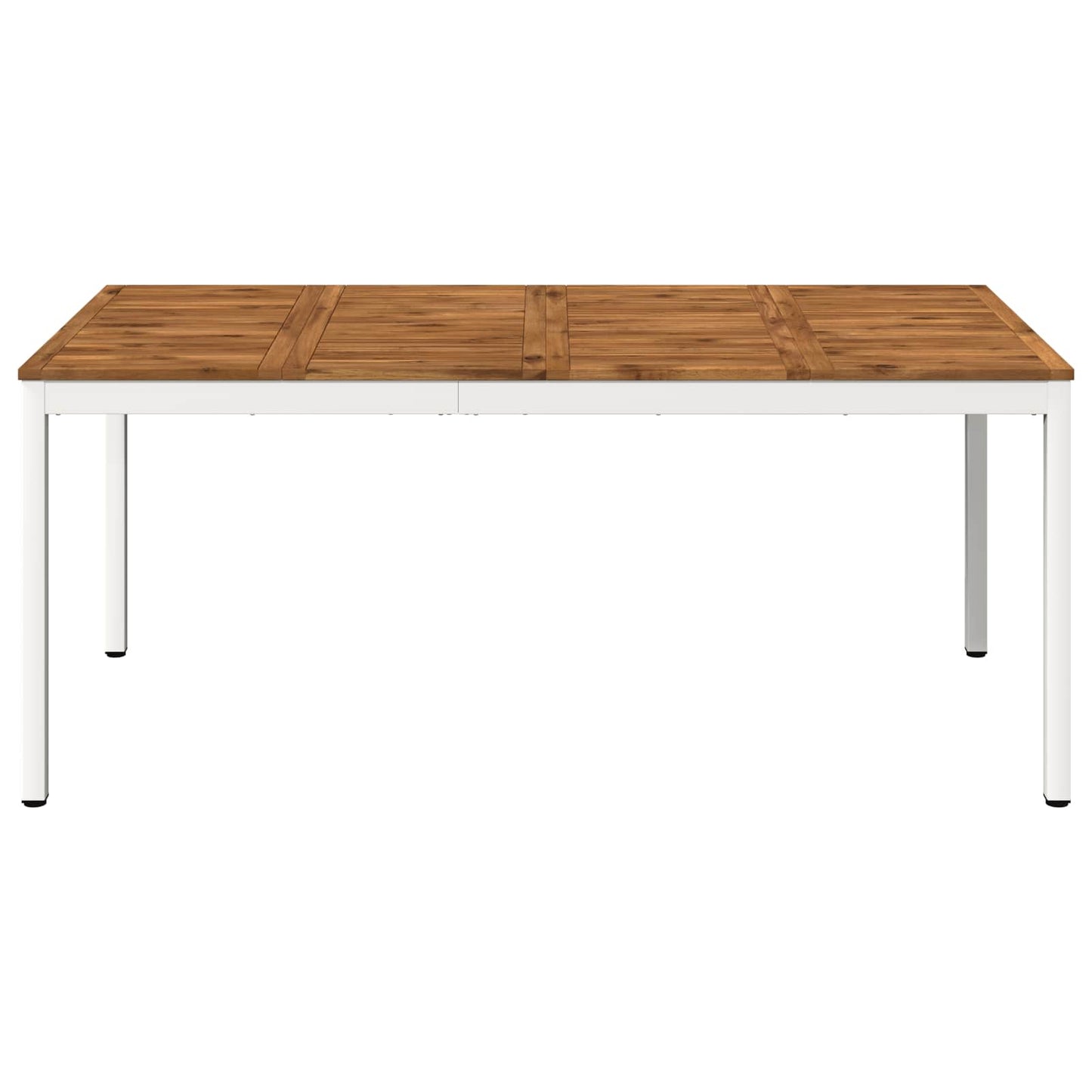 Hage middagsbord Naturlig og Hvit 147 x 88,5 x 75 cm