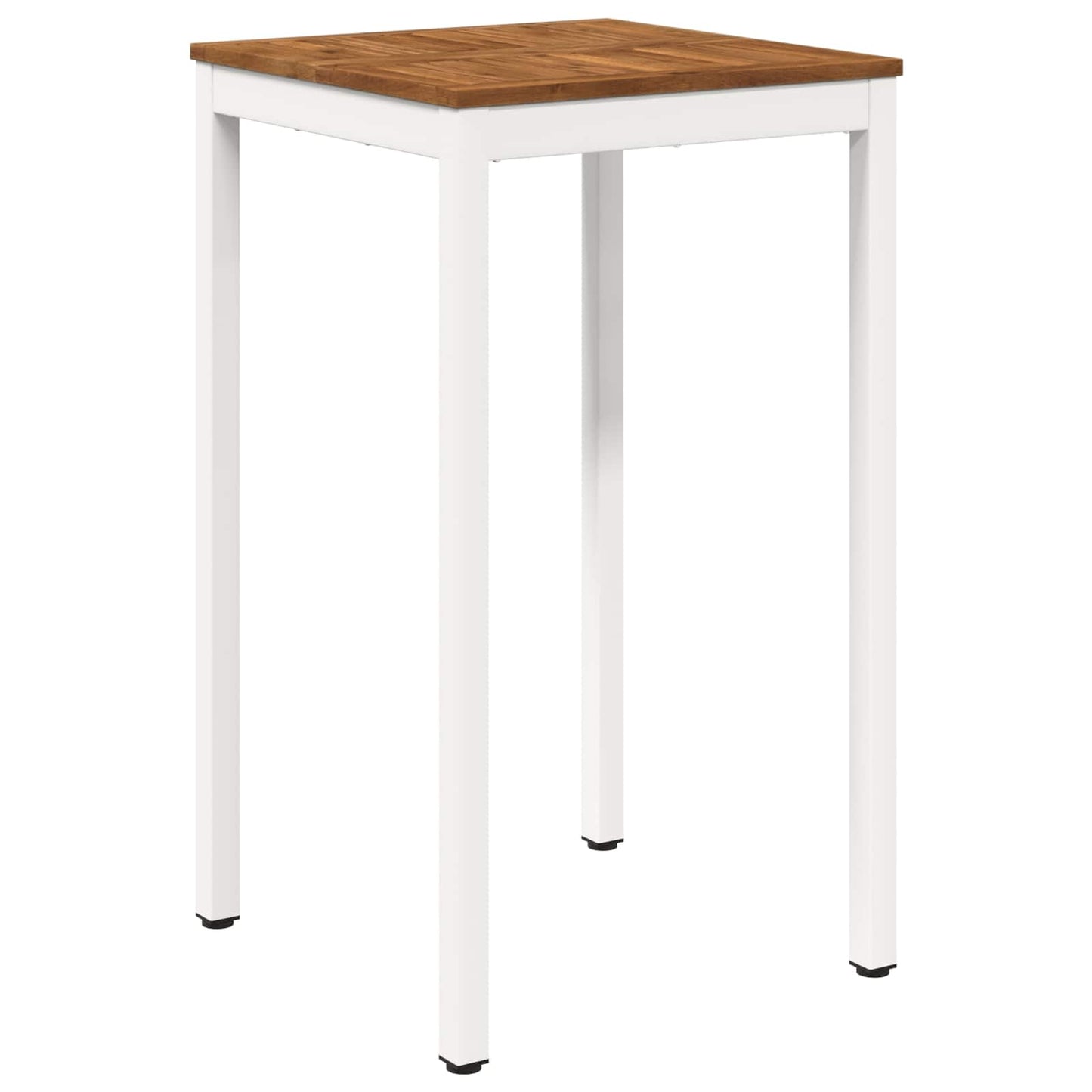 Hagebarbord Naturlig og Hvit 60 x 60,5 x 105 cm Solid akasietre