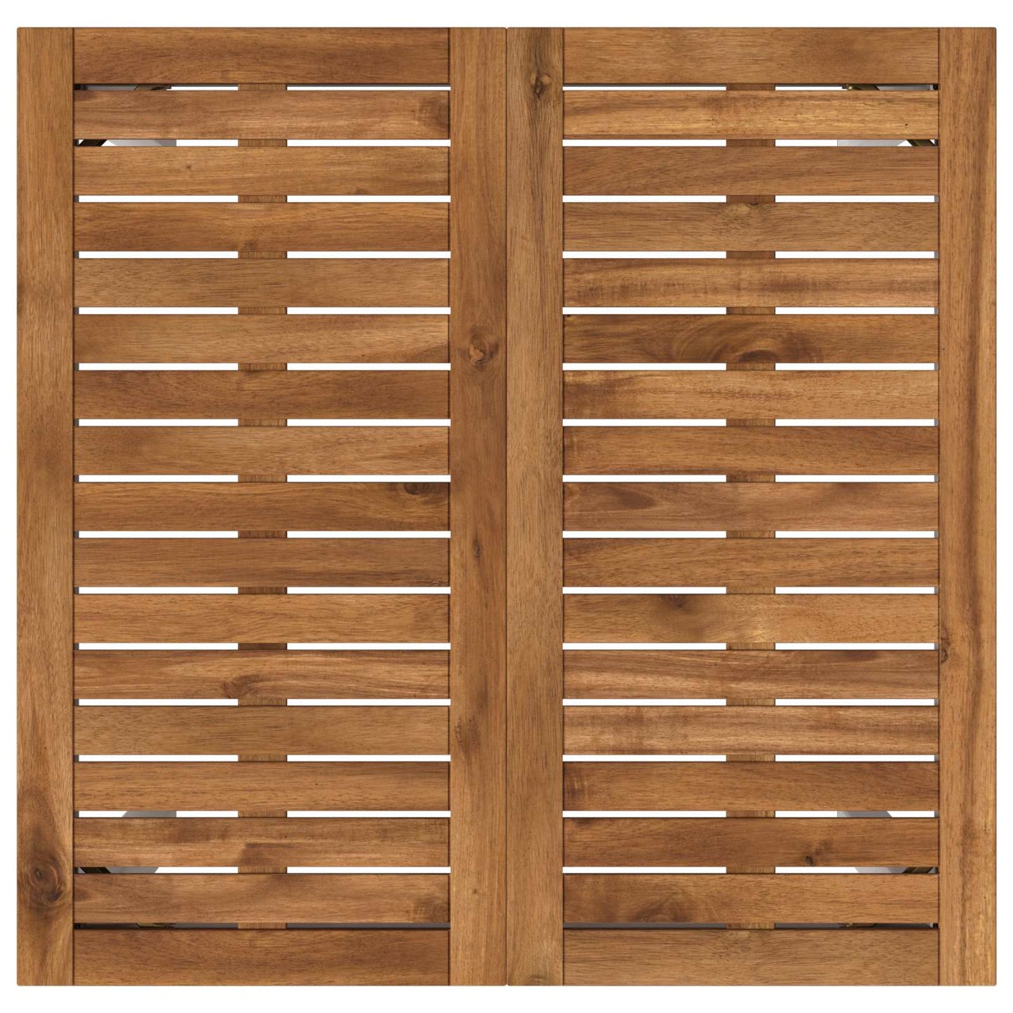 Hagebarbord Naturlig og Hvit 70 x 68,5 x 105 cm Solid akasietre