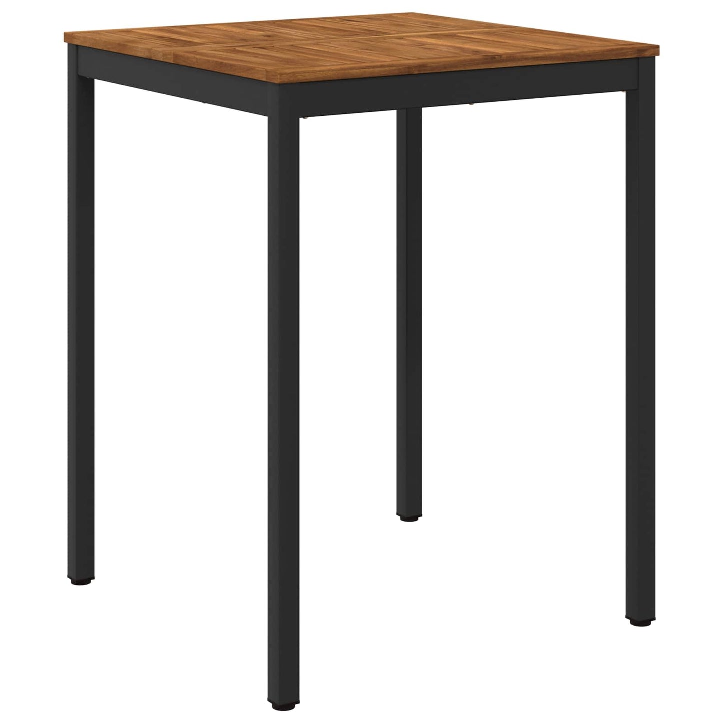 Hagebarbord Naturlig og svart 80 x 80,5 x 105 cm